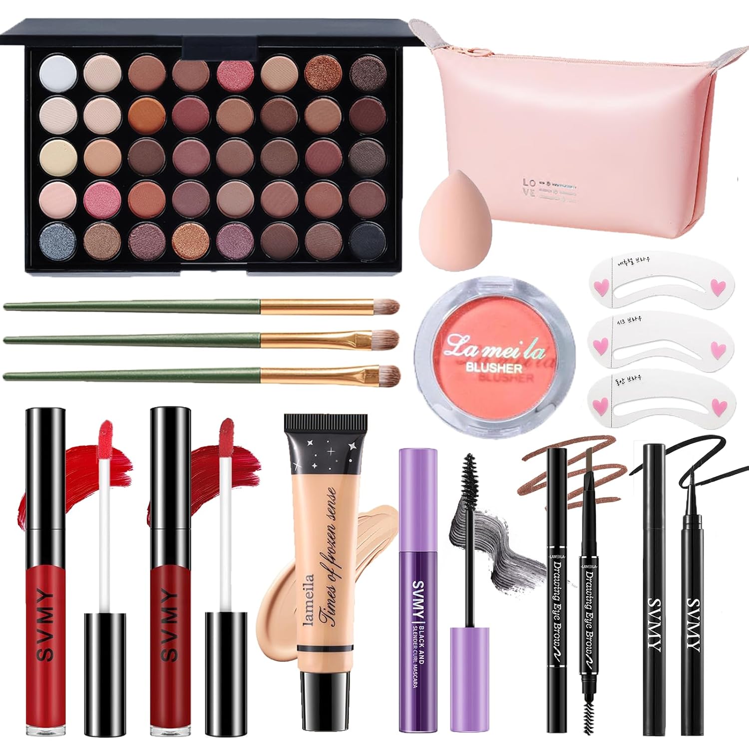 Makeup Set for Women, Makeup Full Kit for Beginners & Professionals, Travel Makeup Set for Teens & Adults, Makeup Gift Set for Girls, Eyeshadow Palette, Lip Gloss, Face & Eye Make up - Image 2