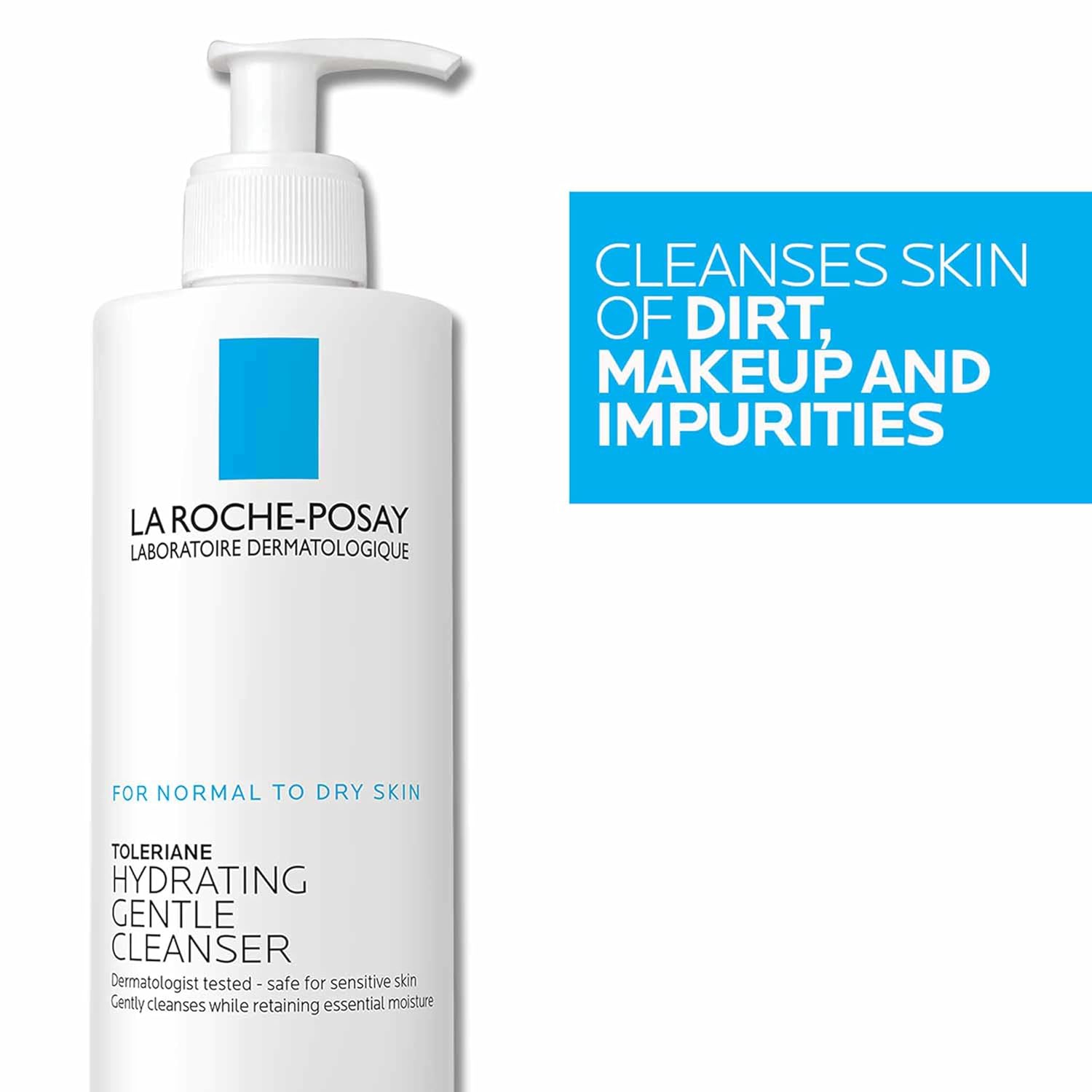 La Roche-Posay Toleriane Hydrating Gentle Face Cleanser, Hydrating Facial Cleanser With Niacinamide + Ceramides, Daily Face Wash For Dry Skin To Normal Skin, Sensitive Skin Tested, Fragrance Free - Image 7