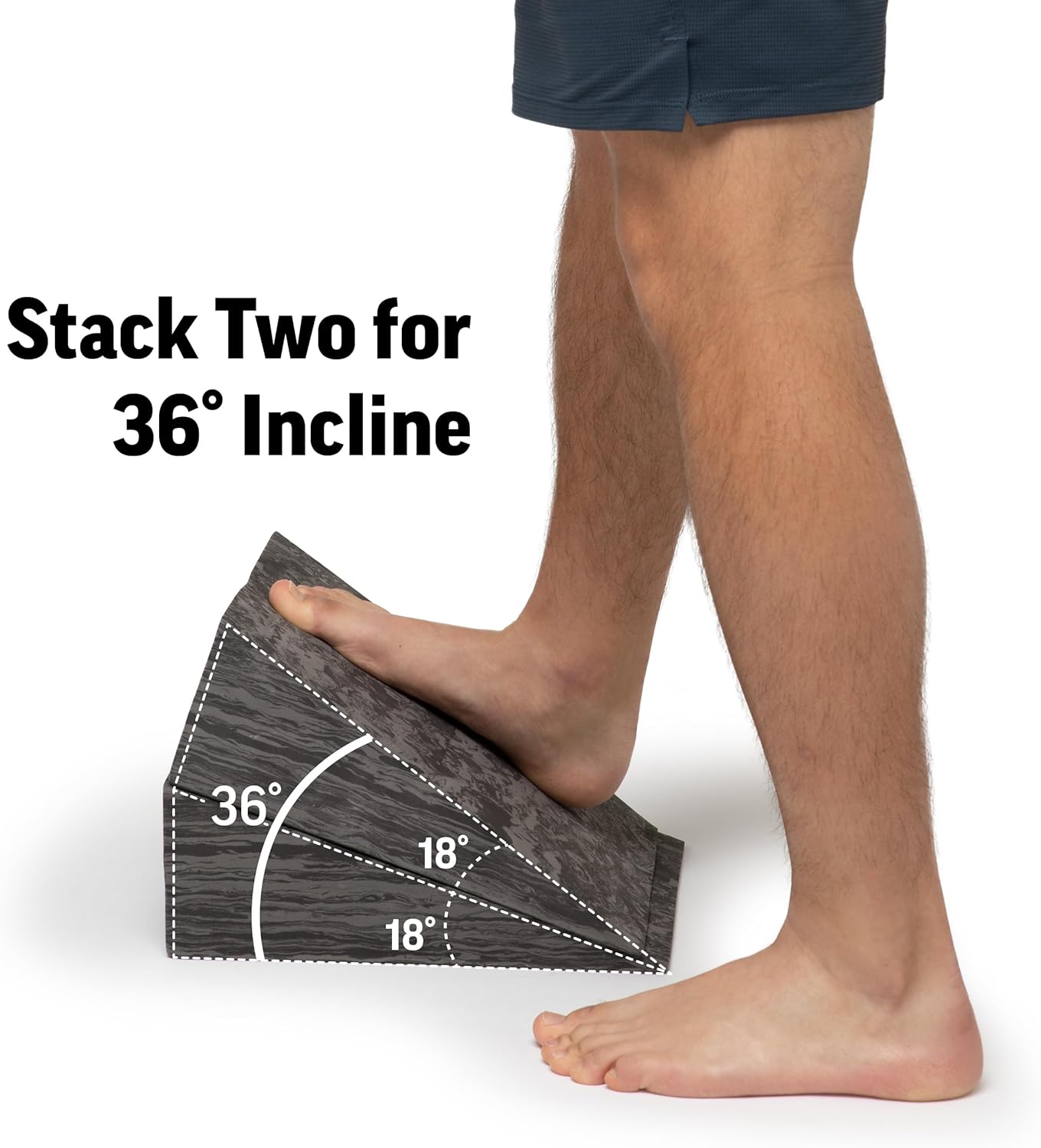 OPTP PRO-Slant – Professional Foam Incline Squat Wedge Pair and Slant Board for Squats- Workout Squat Wedges for Rehabilitation and Stretching of The Calf, Ankle and Foot - Image 5