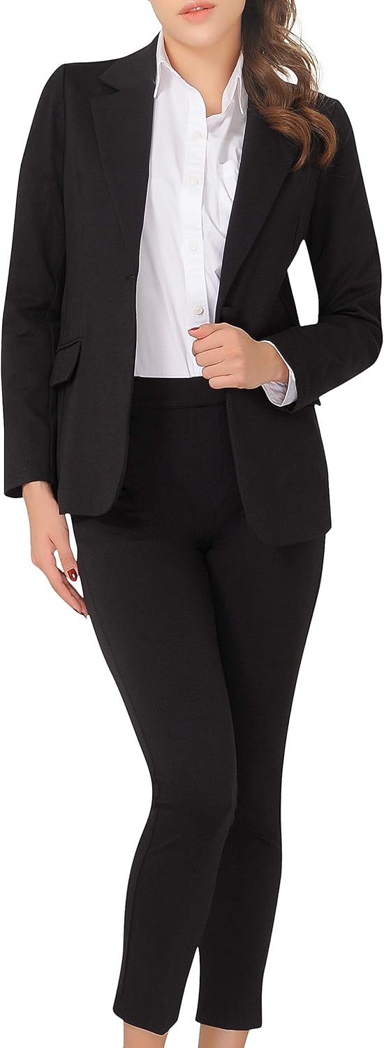 Marycrafts Women's Business Blazer Pant Suit Set for Work - Image 9