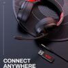 acer PS5 Headset | Non-Stop 100H Battery | Dynamic 50mm Drivers | Clear Voice Mic | Bluetooth5.3, 3.5mm | Gaming Headphones for PC, Meeting, Music, PS4 & Wireless Gaming Headset - Image 7