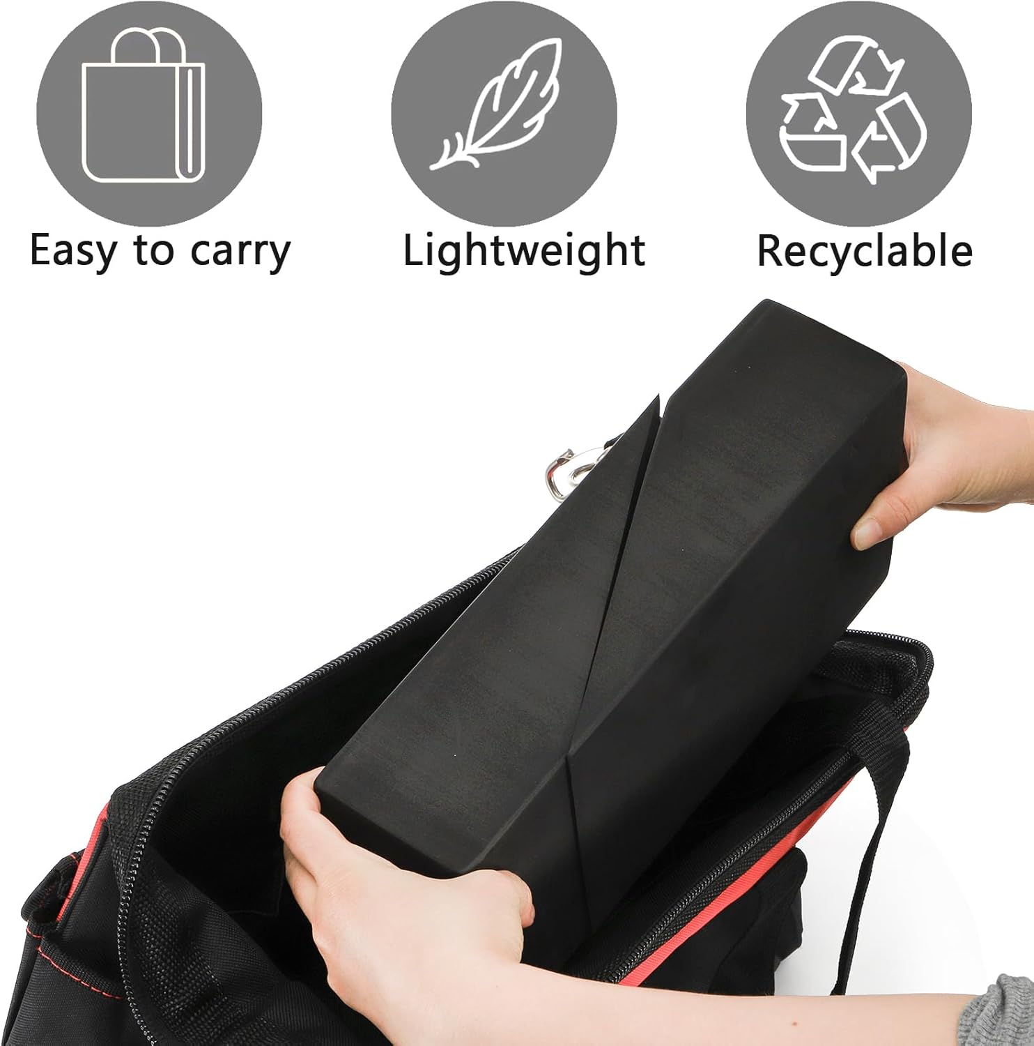 Yesland 2 Pcs Yoga Foam Squat Wedge Blocks, Professional Squat Ramp for Heel Elevated Squat, Lightweight Calf Stretcher Slant Board for Fitness, Squat, Push Up, Weightlifting - Image 6