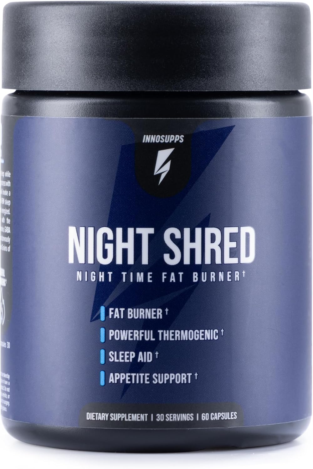 Night Shred Fat Burner and Natural Sleep Support | Ashwaganda, 5-HTP, CLA, Melatonin | Appetite Suppressant | Weight Loss Support Nighttime Fat Burning (60 Vegetarian Capsules) - Image 2