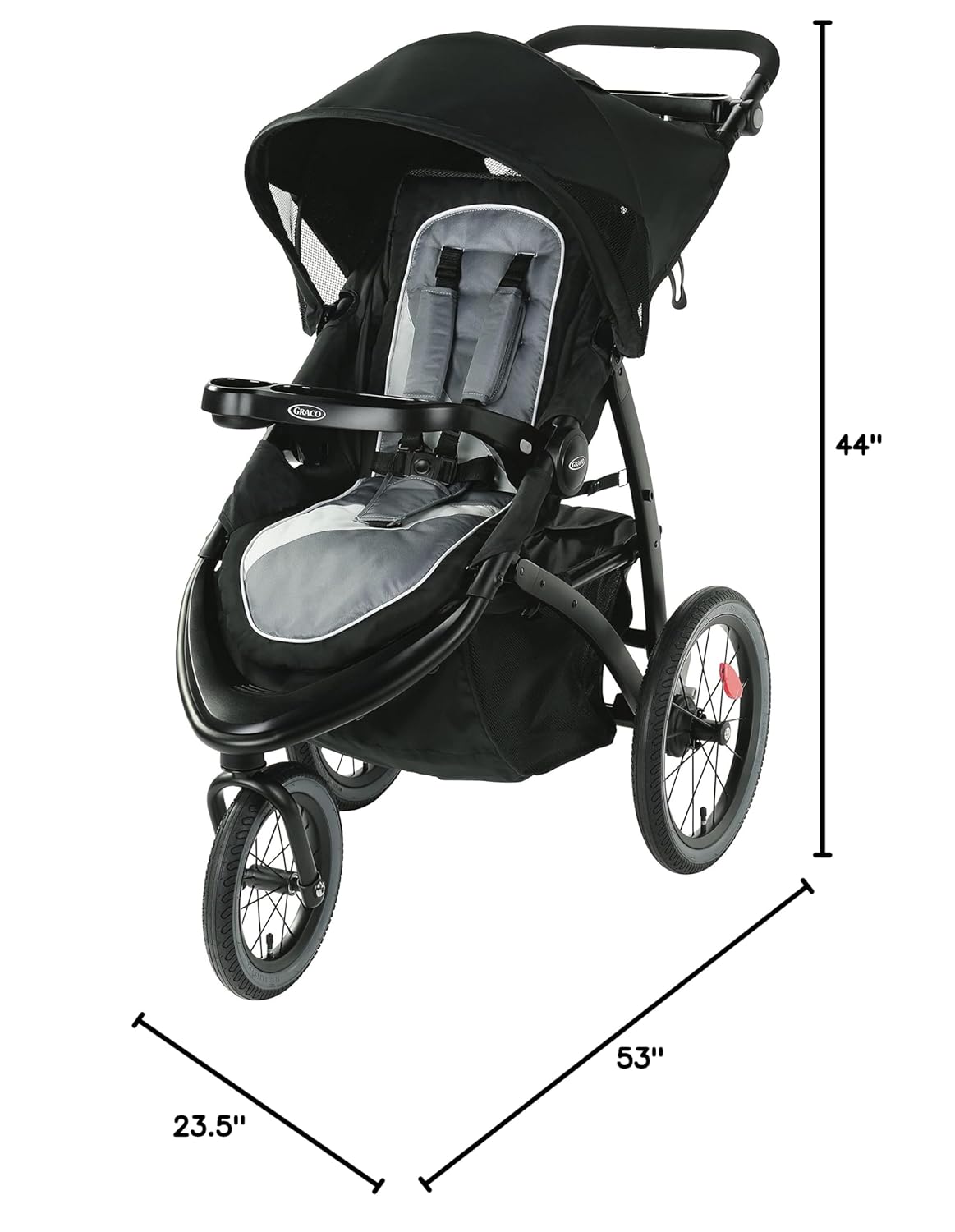 Graco FastAction Jogger LX Stroller - Drive, Convenient One-Hand Fold, ICS Compatible, Ideal for Parents on the Go - Image 10