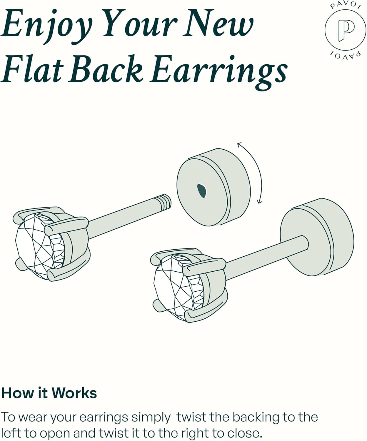 PAVOI 14K Gold Plated Solid 925 Sterling Silver Post Cubic Zirconia Stud Flat Back Earrings for Women | Cartilage Earring | Helix Piercing Jewelry | Small Stud Earrings for Women - Image 6