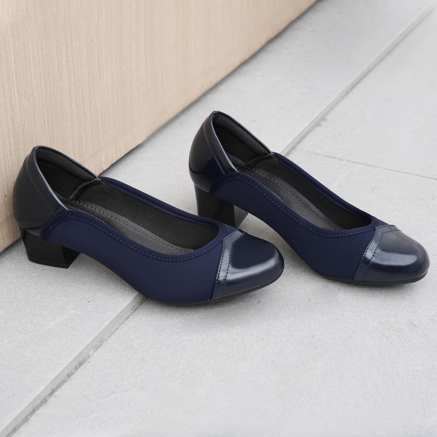 Ortho+rest Women Bunion Dress Shoes Low Heel Orthopedic Pumps Orthotic Slip On Loafers - Image 8