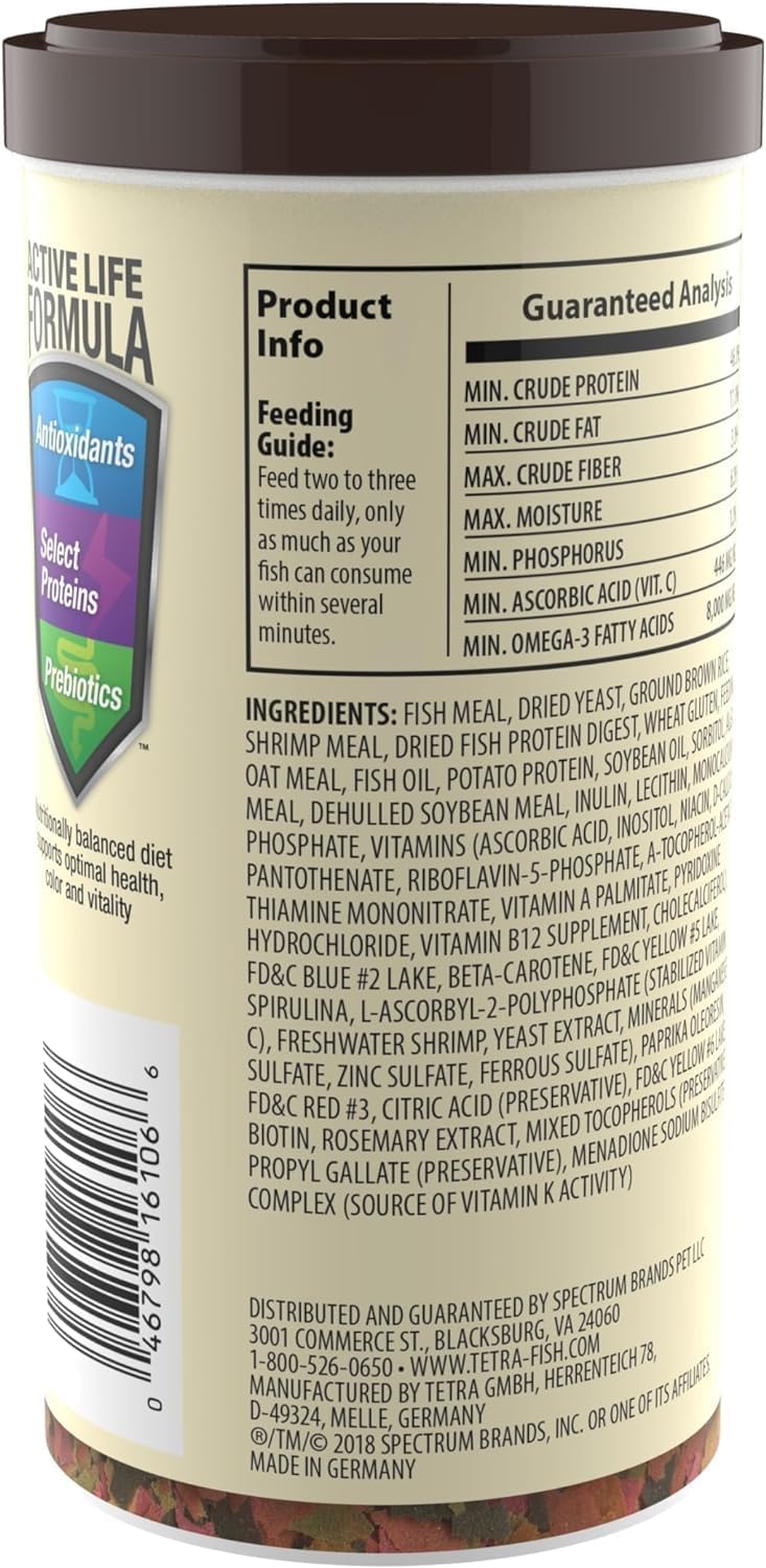 TetraMin Nutritionally Balanced Tropical Flake Food for Tropical Fish, 7.06 oz (pack of 1) - Image 3
