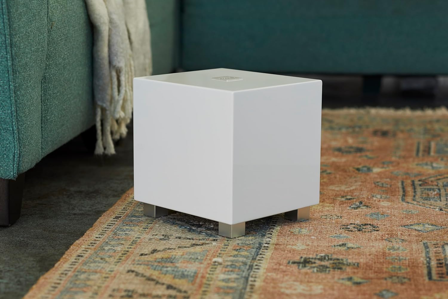 REL Acoustics Tzero MKIII Powered Subwoofer – 6.5-Inch Down-Firing Driver with Class D Amplifier, RCA Inputs, Compact Design for Home Theater, Stereo Systems, and Surround Sound – Gloss White - Image 3