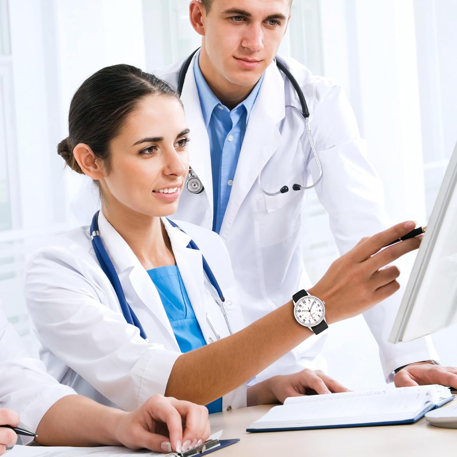 Nurse Watch for Women Waterproof Analog Silicone Watch with Second Hand Nursing Watch - Image 7