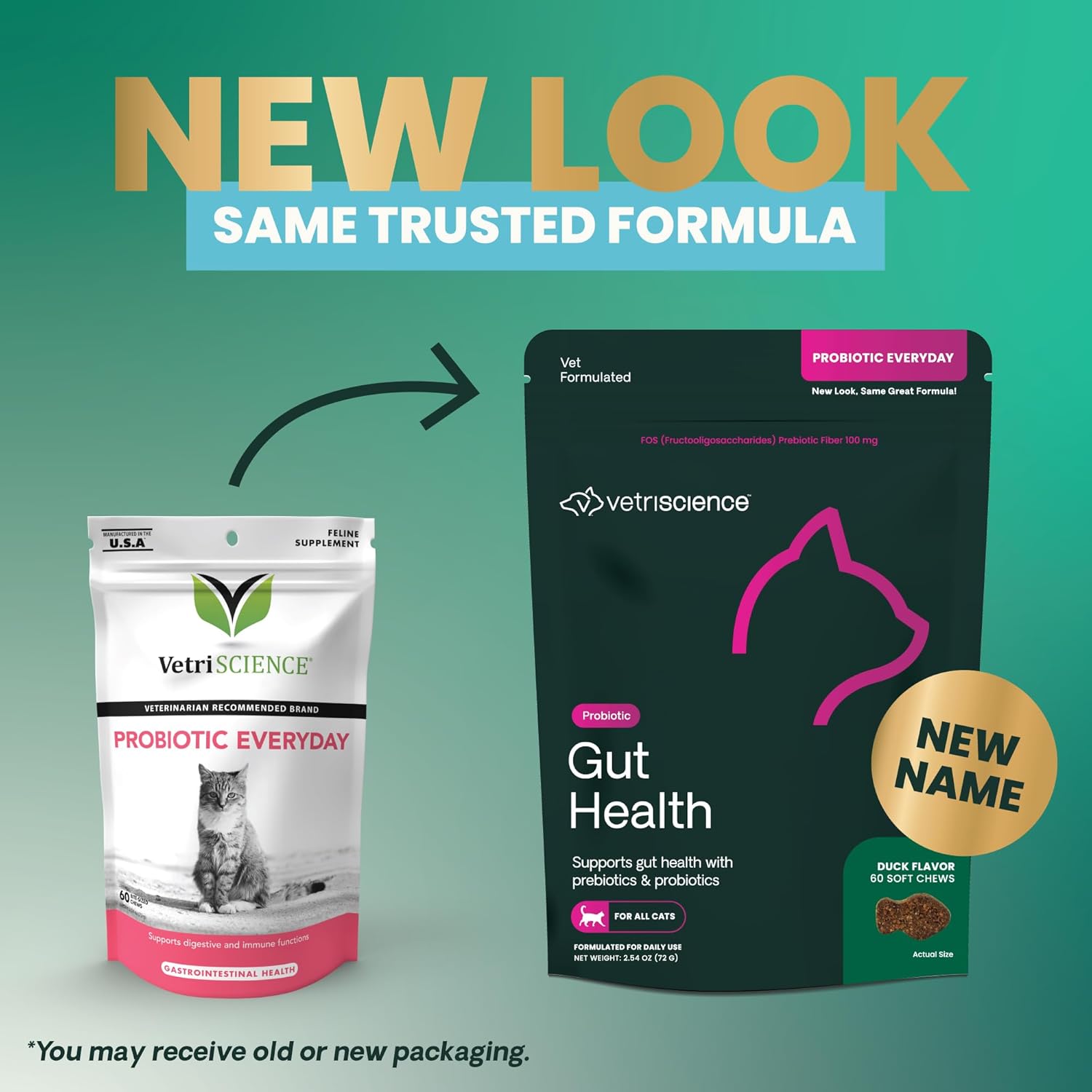 VetriScience Extra Strength Gut Health Probiotics for Cats, Digestion Support, Gas & Diarrhea, Itchy Dogs, Cough, Immune Support, 120 Million CFU per Chew, 60 Chews - Image 3