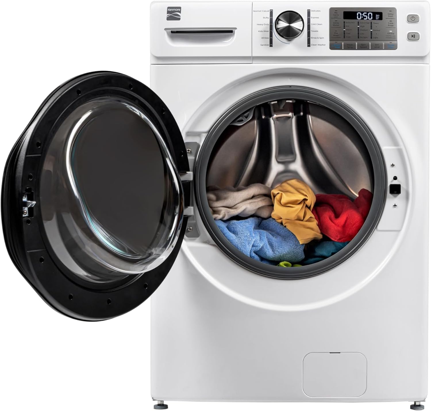 Kenmore 2642272 Front-Load Machine with Steam, Accela-Wash, Express Cycle, Energy Star Certified, 4.5 cu. ft. Total Capacity Washer, White - Image 7