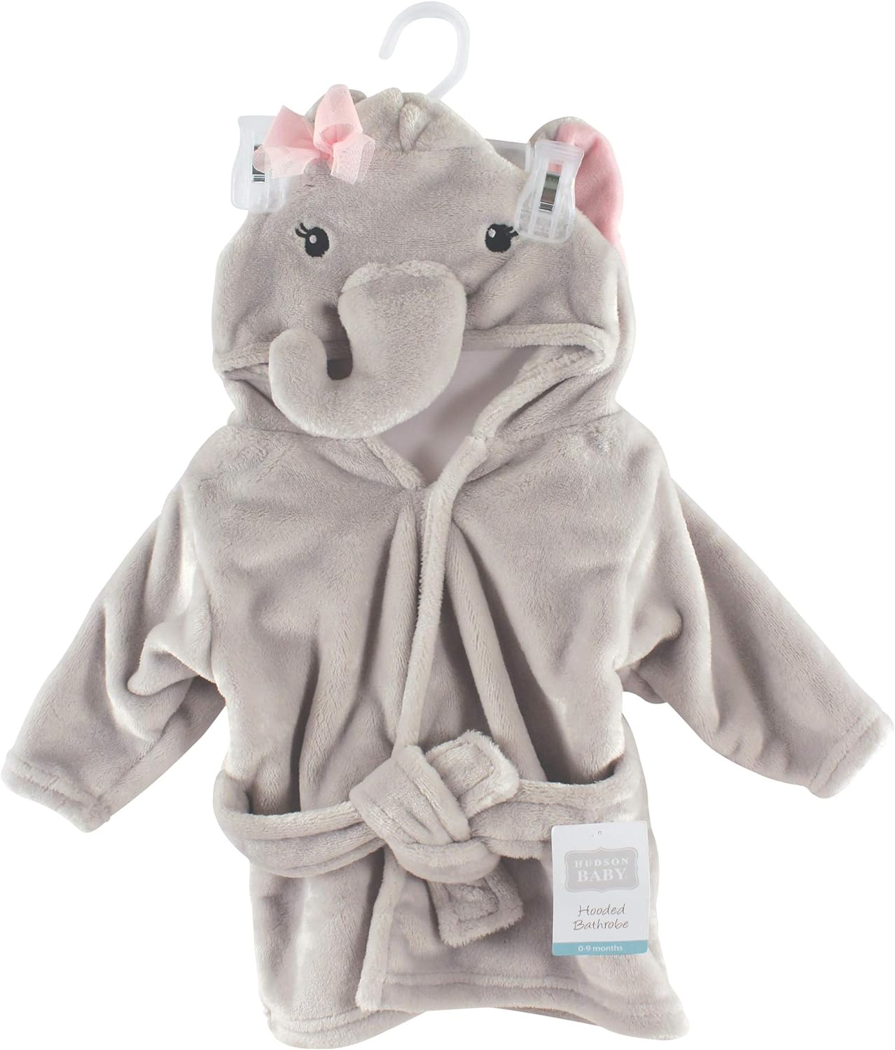 Hudson Baby Unisex Baby Plush Animal Face Bathrobe - Image 3