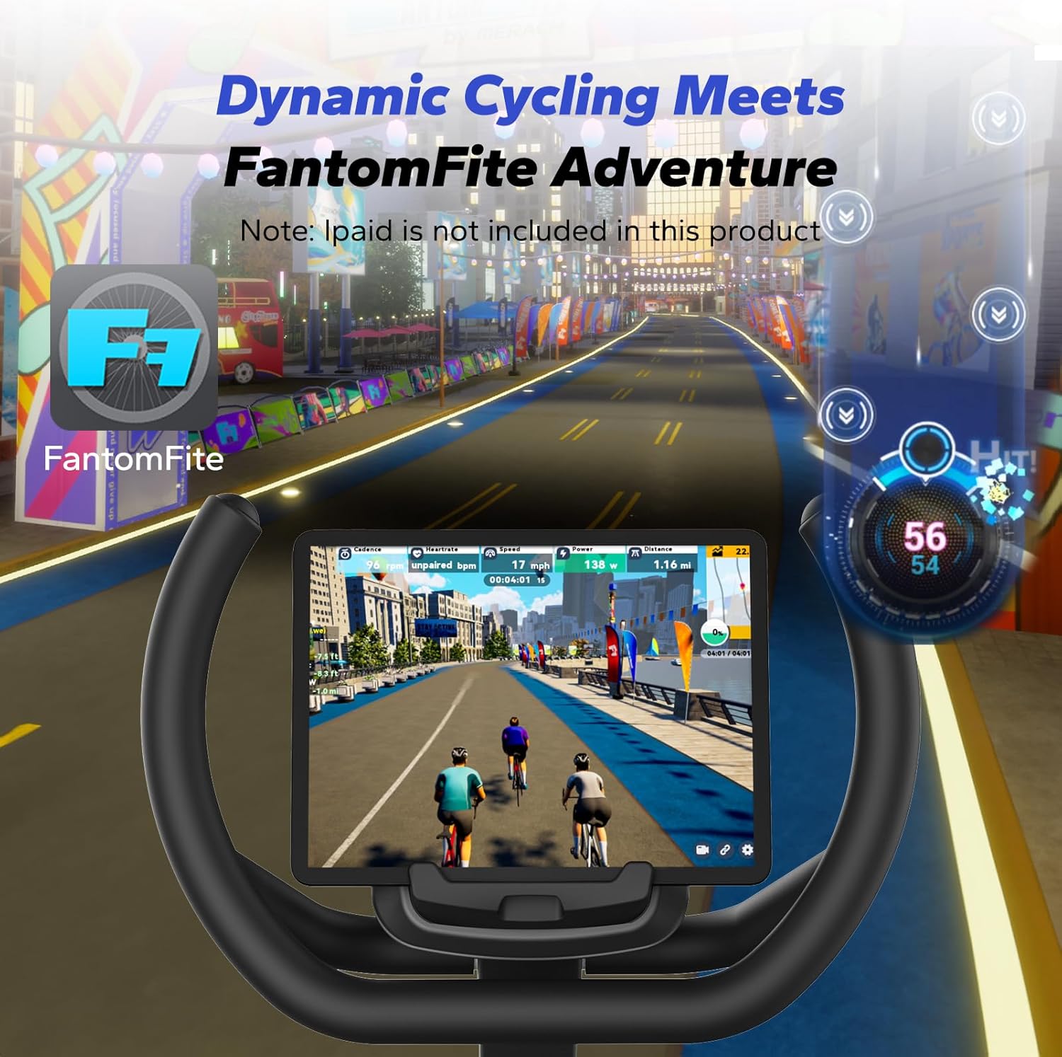 MERACH Recumbent Exercise Bike, High-end Recumbent Bike for Home, Light Commercial Recumbent Bikes for Seniors Adults, Magnetic Recumbent Stationary Bike with Smart Bluetooth and Exclusive App, LCD, Heart Rate Handle - Image 9