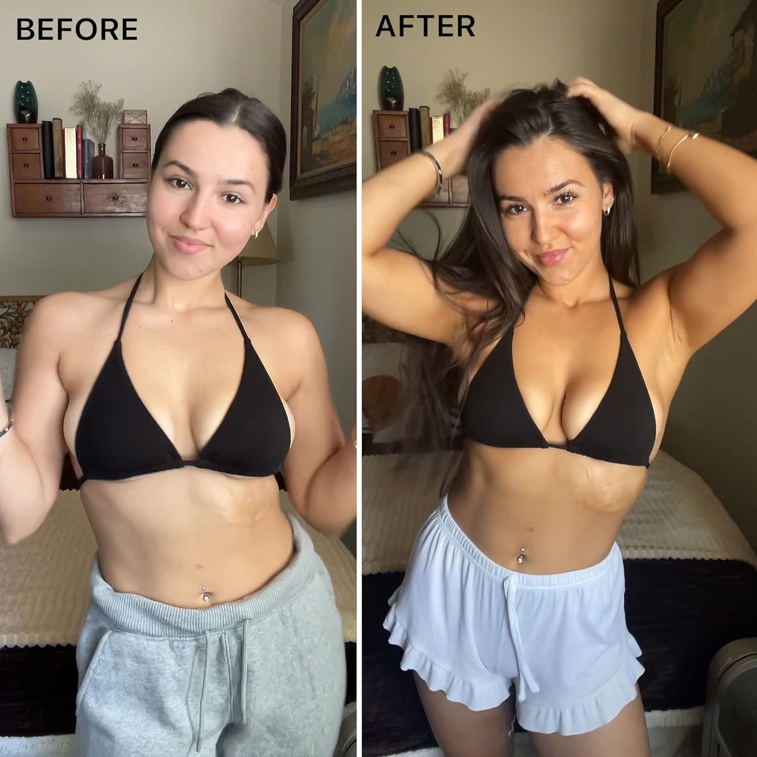 Self Tanner Face & Body - With Organic Aloe Vera & Shea Butter, Sunless Tanning Lotion, Bronzer Buildable Light, Medium or Dark Tan, Fake Tan Self Tanners Best Sellers, 7.5oz (body) 3oz (face) - Image 3