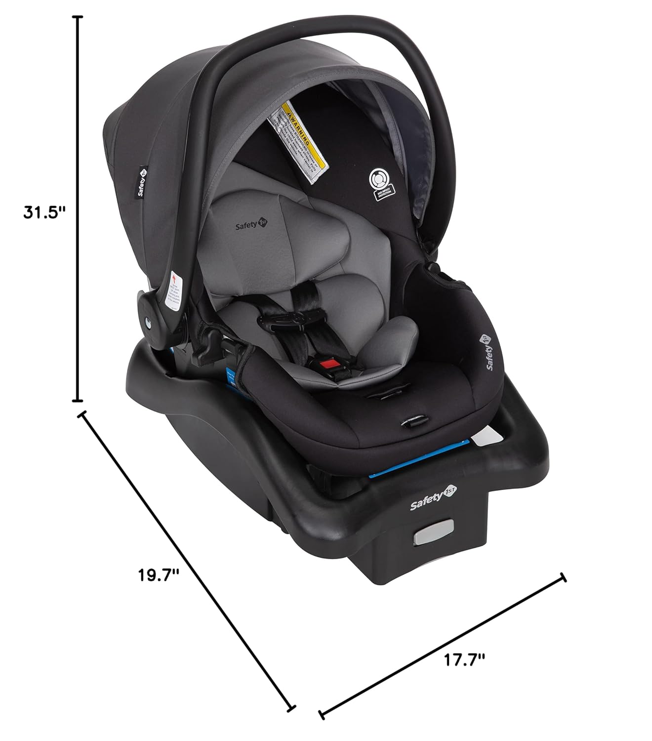 Safety 1st Smooth Ride Travel System Stroller and Car Seat OnBoard™ FLX - Efficient Infant Car Seat Stroller and Infant Car Seat and Stroller Combo, Monument - Image 23