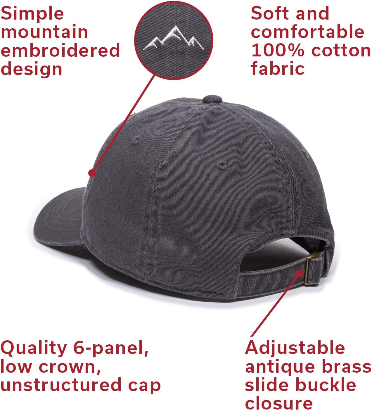 Outdoor Cap Mountain Dad Hat - Unstructured Soft Cotton Cap - Image 7