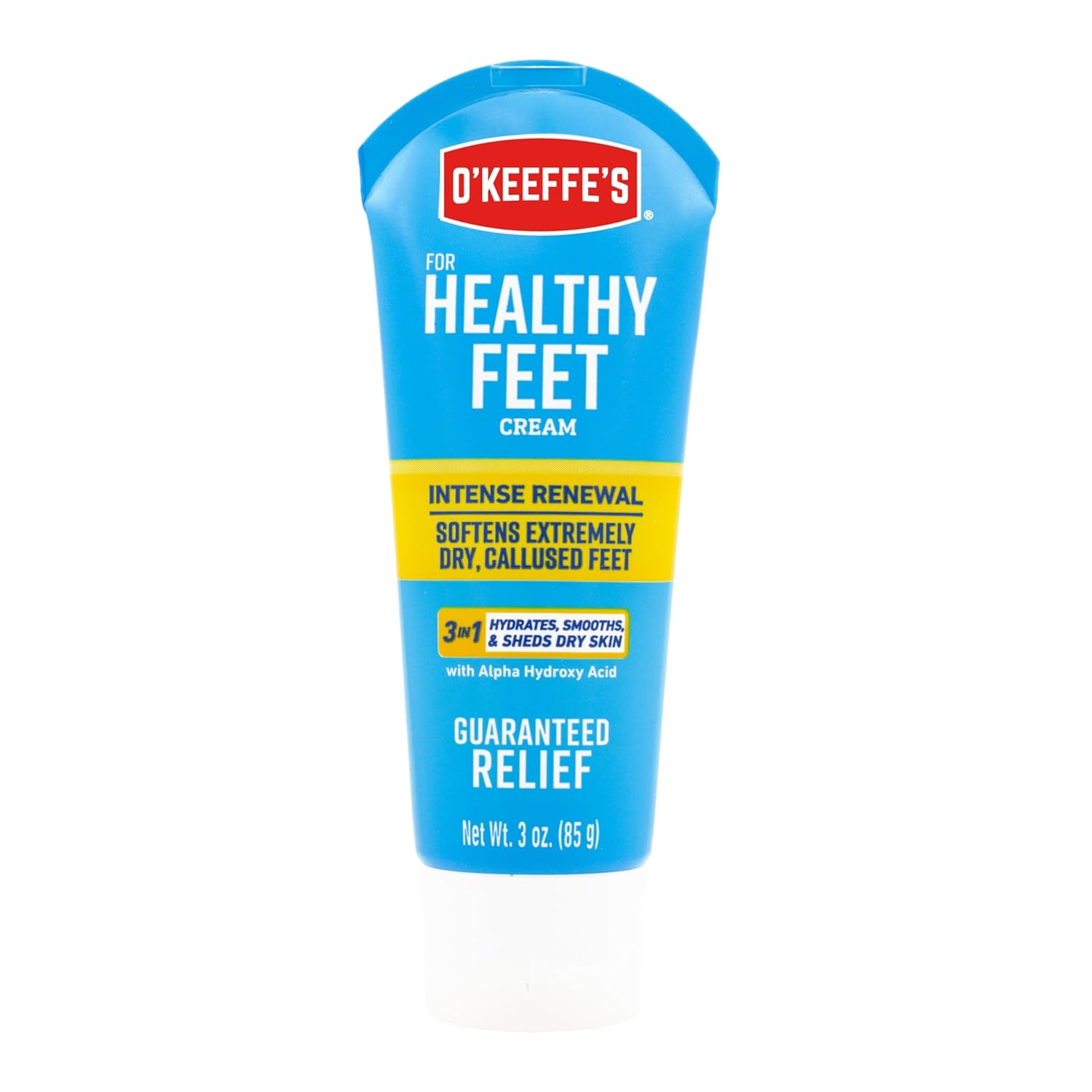 O'Keeffe's for Healthy Feet Intense Renewal Cream with Alpha Hydroxy Acid - 3 oz Tube (1 Pack) - Softens and Exfoliates Extremely Callused, Dry Feet - Image 2
