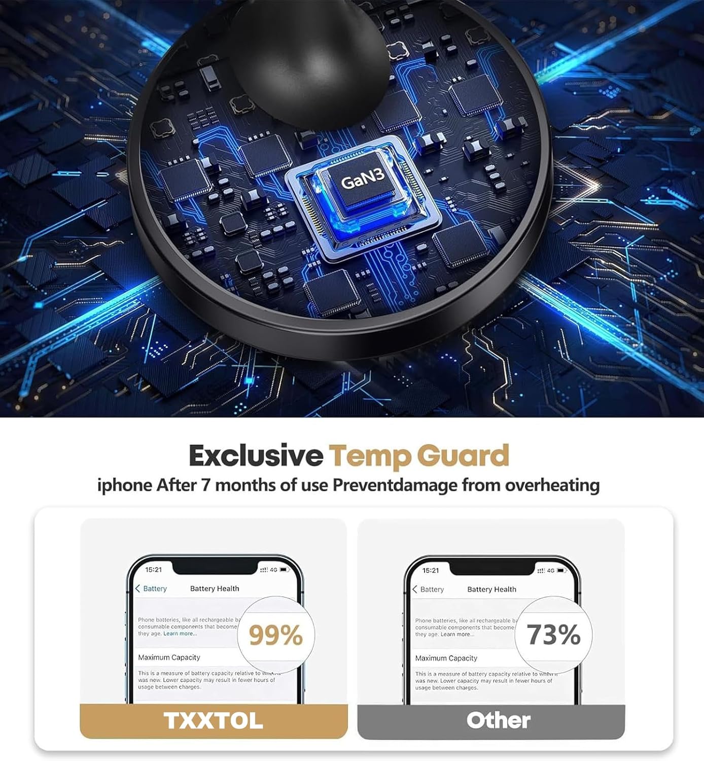 Magnetic Wireless Charger iPhone Stand 15W Fast Mag-Safe Charger for iPhone 16/16 Pro/16 Plus/16 Pro Max/15/14/13/12 Series Apple Magnet Wireless Charging Station/Pad for AirPods - Image 5