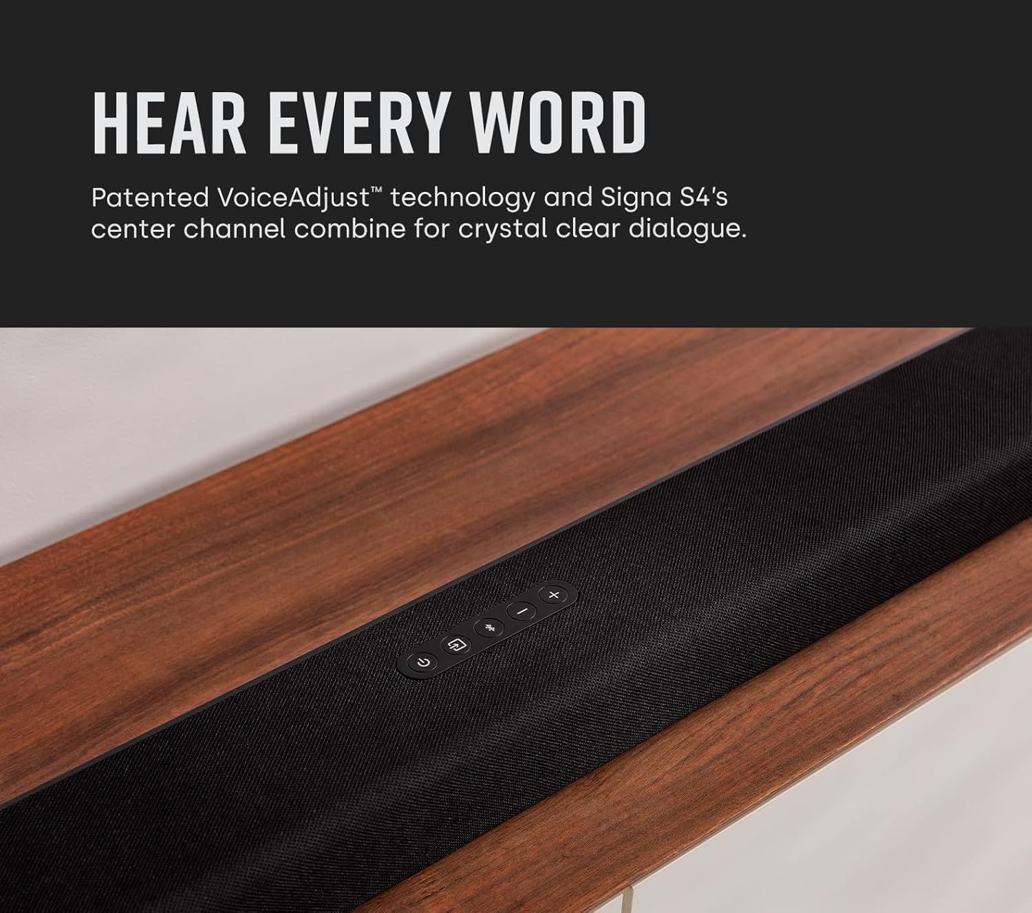 Polk Audio Signa S4 Sound Bar with Wireless Subwoofer - Dolby Atmos 3D Audio, Exclusive VoiceAdjust & BassAdjust Technology, HDMI eARC, Works with 8K, 4K & HD TVs, Bluetooth, Wireless Streaming - Image 6