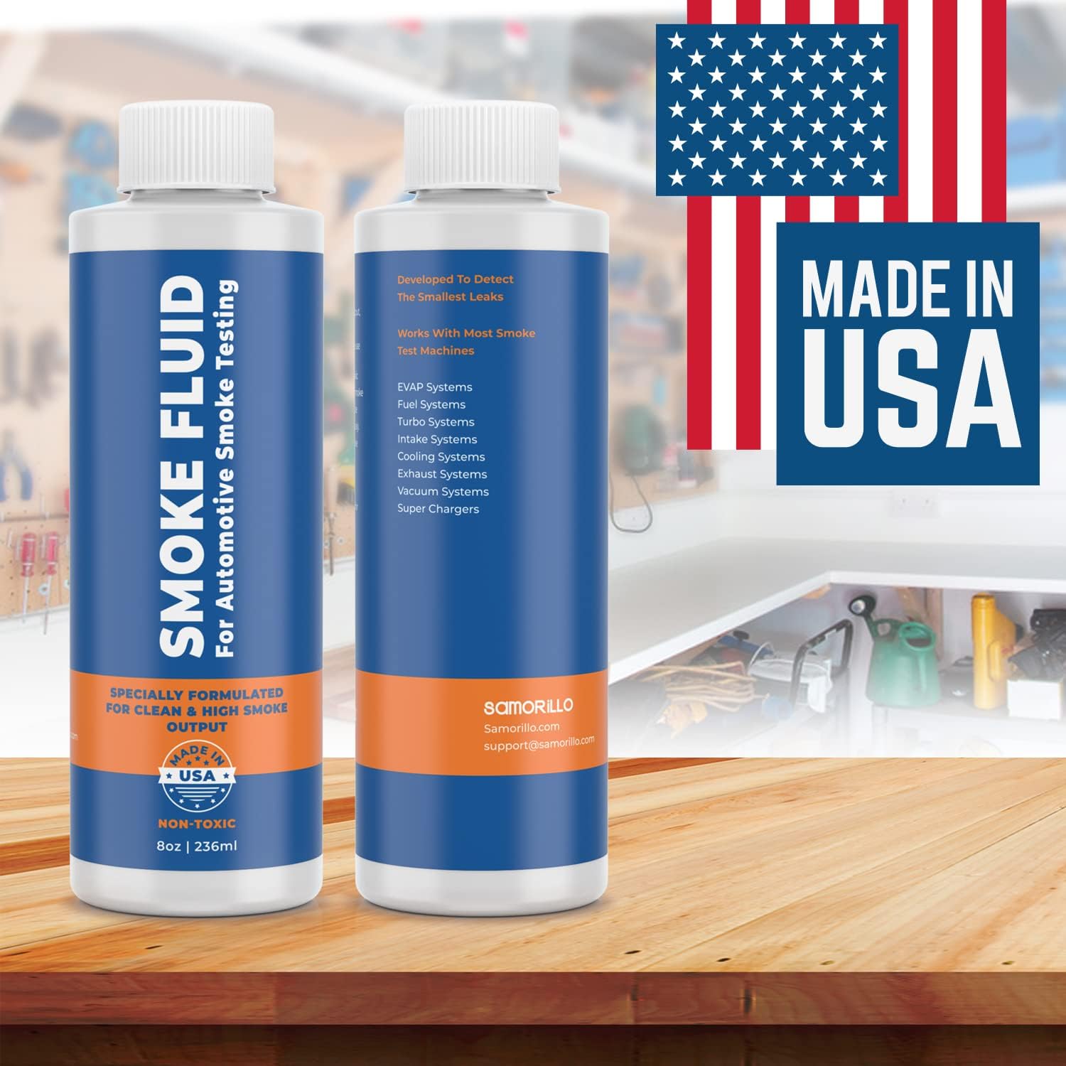 Smoke Fluid Solution for Automotive Smoke Machine Testing - Made in USA - 8oz Liquid Smoke Refill Designed for Automotive Testing - EVAP, Vacuum, Fuel, Intake, Exhaust, Turbo Systems & Super Chargers - Image 5