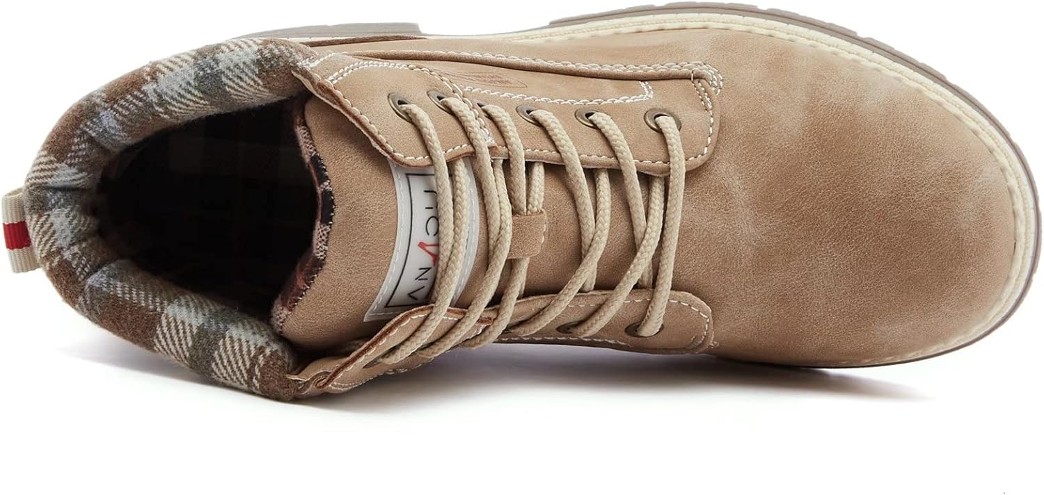 ANJOUFEMME Work Hiking Boots for Women Waterproof - Womens Outdoor Ankle Boots Lightweight Snow Winter Boots for Trekking Walking - Image 5