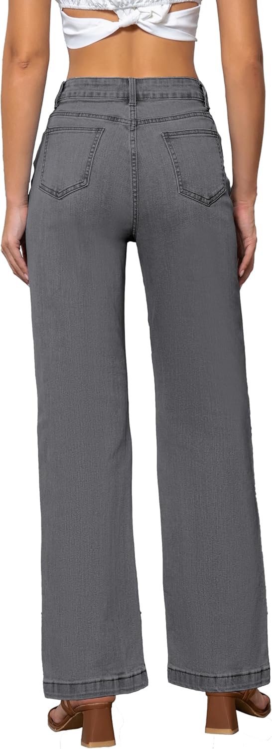 Womens Jeans High Waisted Straight Leg Loose Stretchy Lightweight Tummy Control Trendy Jeans for Women 2025 - Image 5
