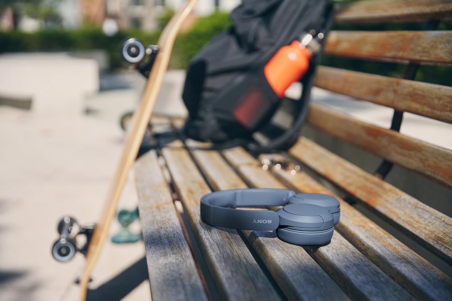 Sony WH-CH520 Wireless Headphones Bluetooth On-Ear Headset with Microphone, Blue - Image 9