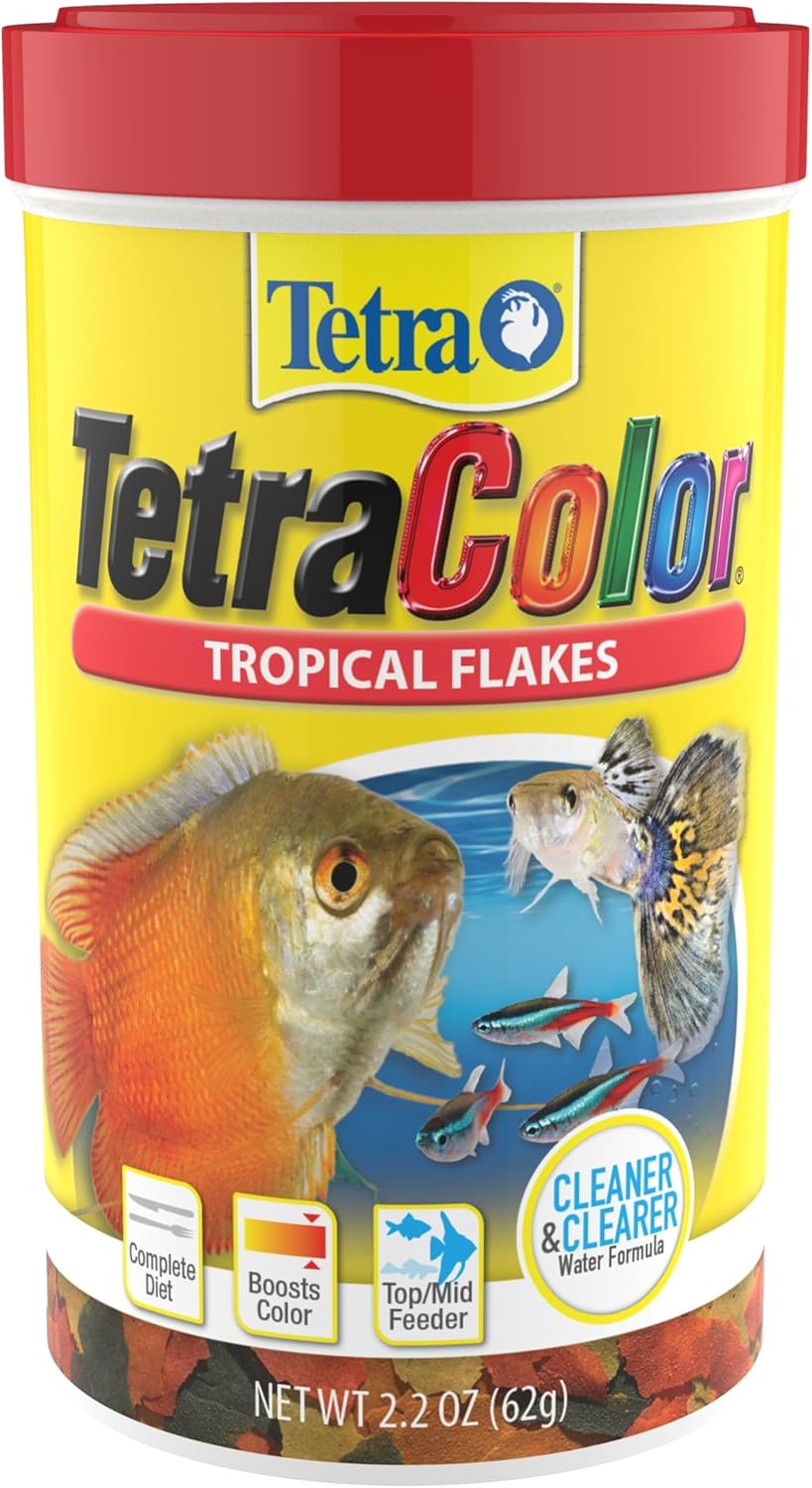 TetraColor Tropical Flakes, Color Boosting Fish Food, Nutritionally Balanced Diet for Tropical Fish, 2.2 oz - Image 2