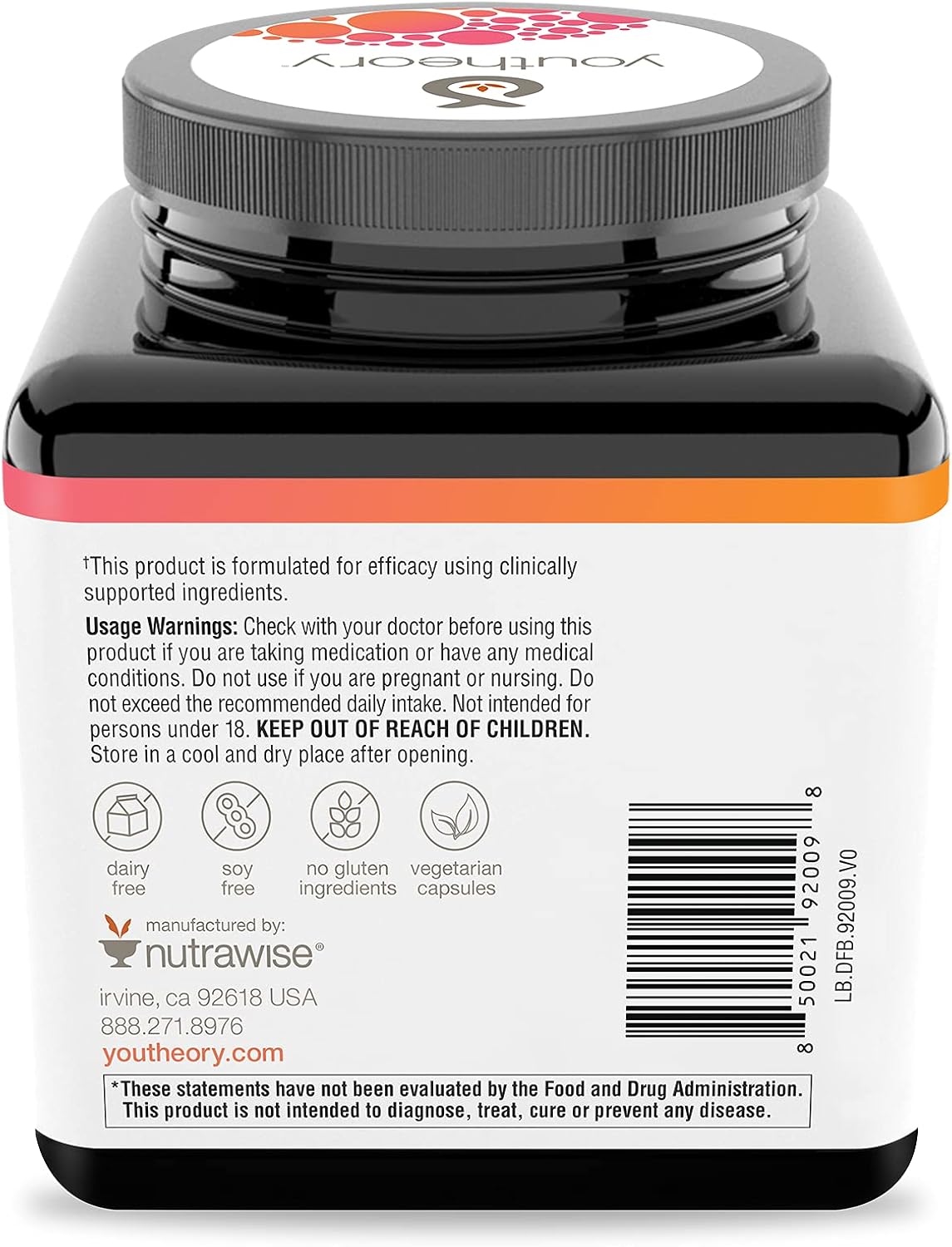 Youtheory Daily Fat Burner - Supports Body Composition & Metabolism - with Citrus Fruit Blend, Chromium & Cayenne Extract - Gluten, Soy & Dairy Free - 60 Vegetarian Capsules - Image 4