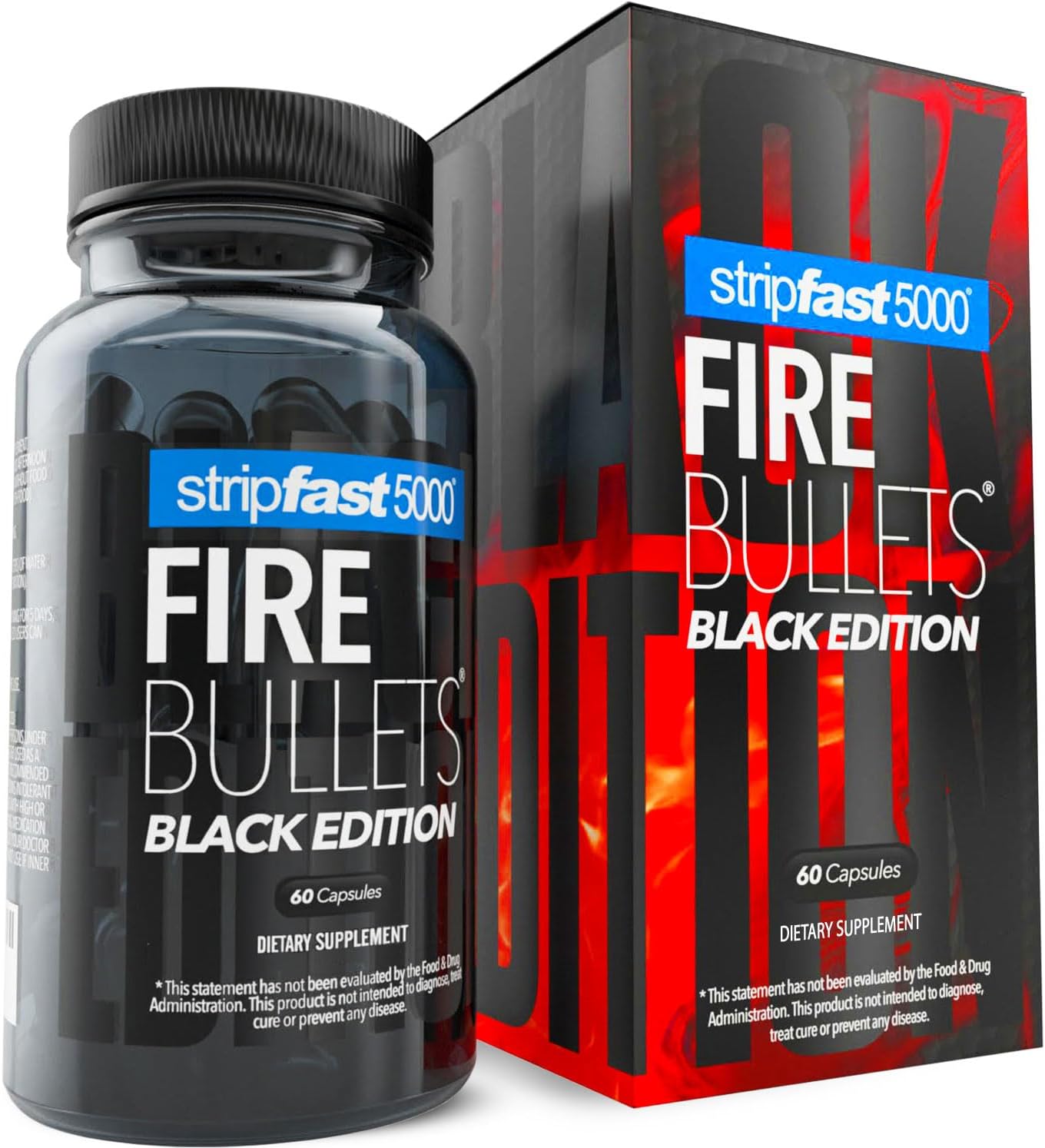 stripfast5000 Fire Bullets Black Edition Max Strength for Women and Men - Pack of 1 - Image 2