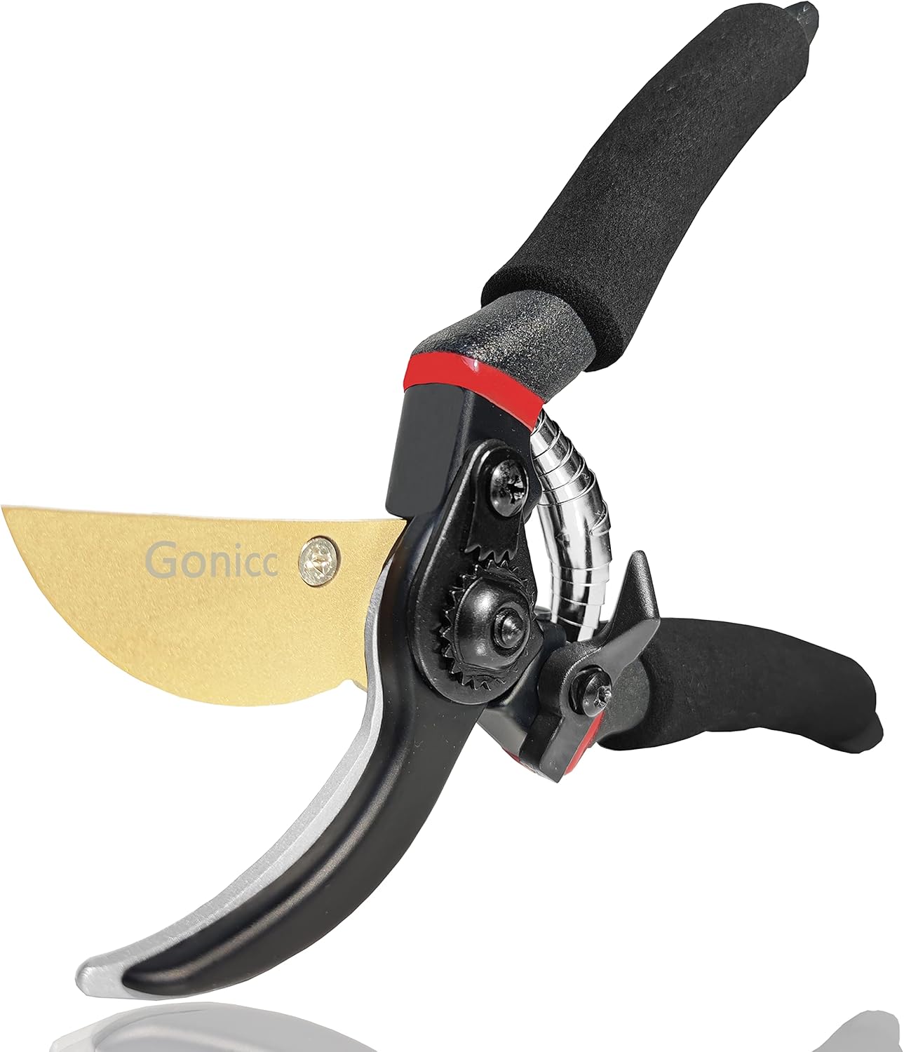 gonicc 8" Professional Premium Titanium Bypass Pruning Shears (GPPS-1003), Hand Pruners, Garden Clippers. - Image 2