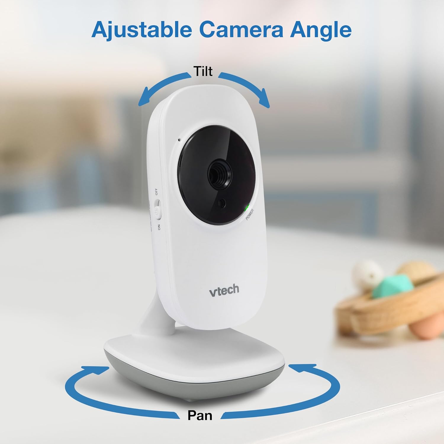 VTech VM819 Baby Monitor with Camera and Audio, 2.8” Screen Portable Baby Camera, Night Vision, 2-Way Audio, Temperature Sensor and Lullabies, Secure Transmission No WiFi, Ideal for Baby/Elderly/Pet - Image 4
