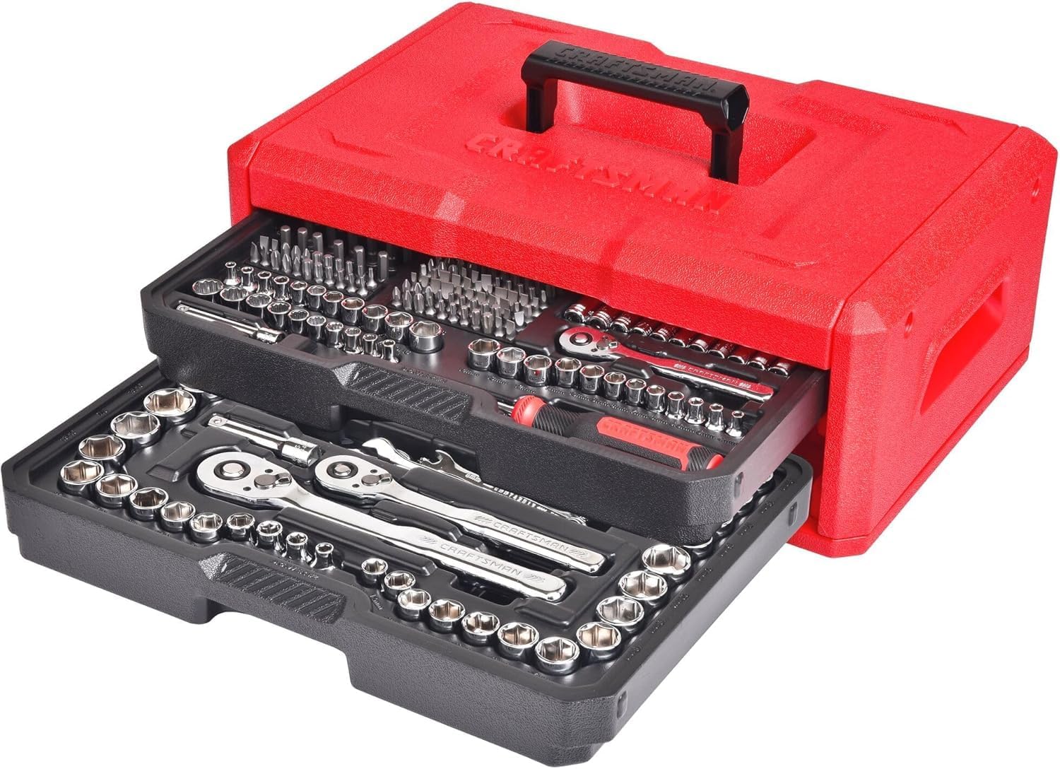 CRAFTSMAN Mechanics Tool Set, 256-Piece Hand Tool and Socket Set with 2-Drawer Tool Box (CMMT45256) - Image 8
