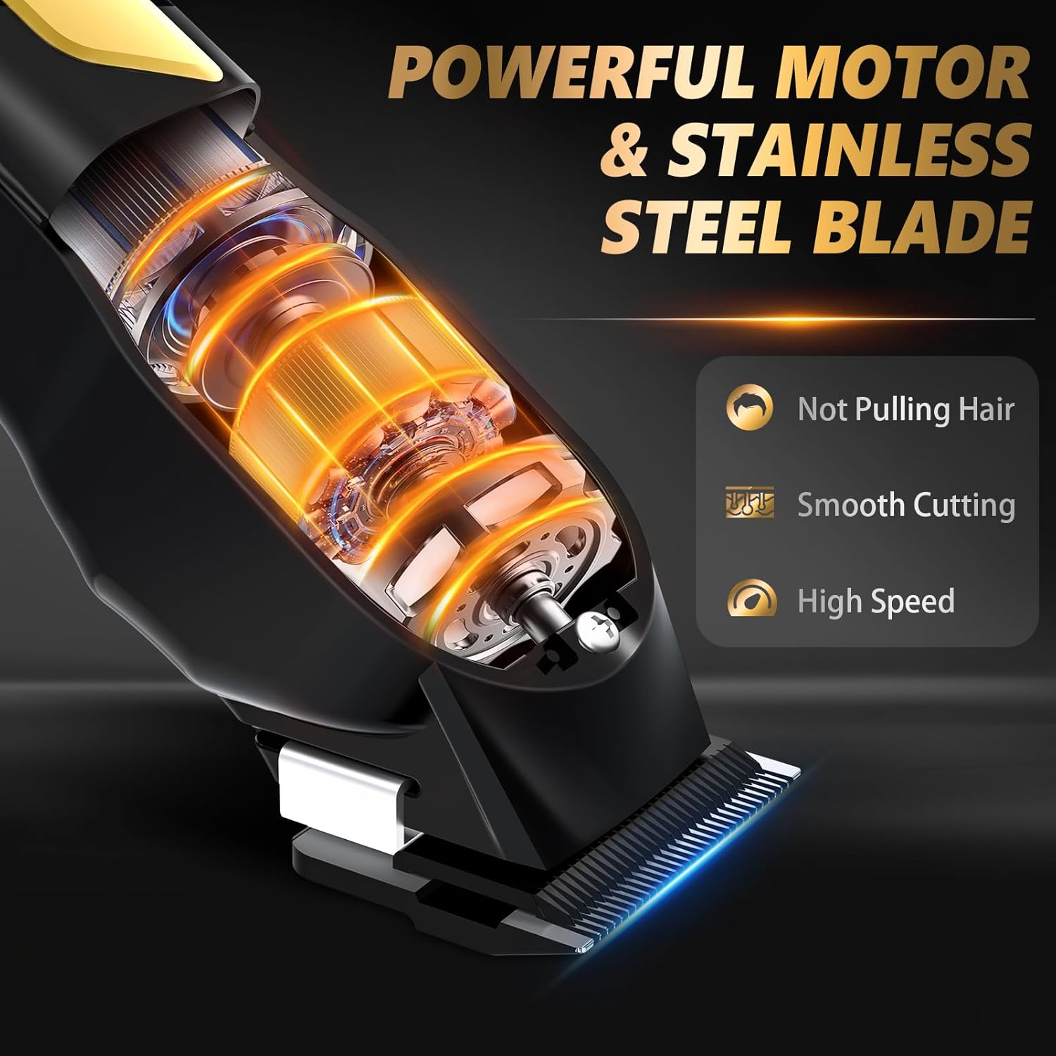 Ufree Hair Clippers for Men, Professional Clippers and Trimmers Set, Cordless Clippers for Hair Cutting, Beard Trimmer, Barber Clippers, Rechargeable Electric Shaver, Gifts for Men - Image 5