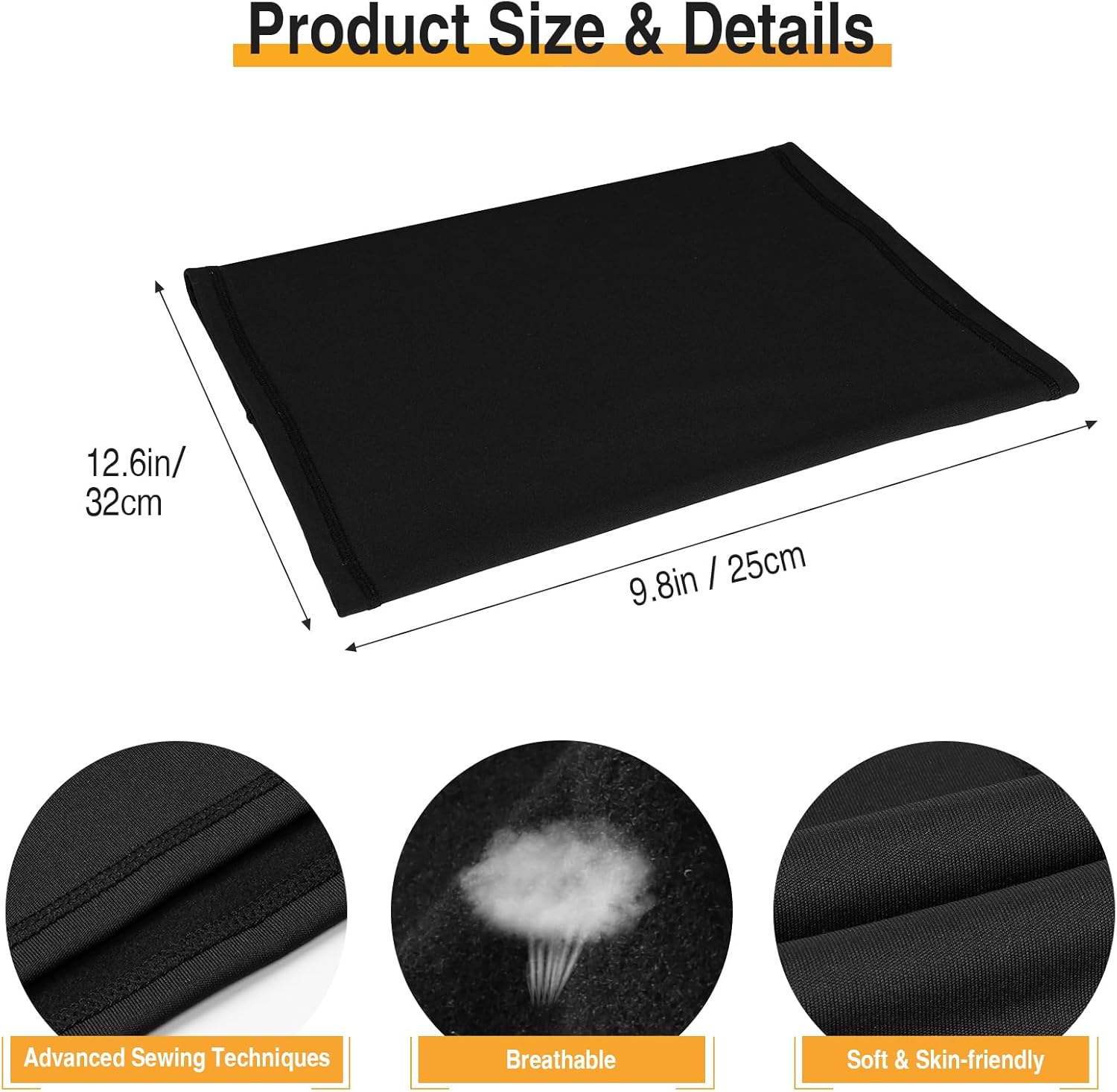 2 Pack Winter Neck Gaiter Warmer for Men&Women,Windproof Face Cover Fleece Face Mask Scarf for Cold Weather Sport - Image 5