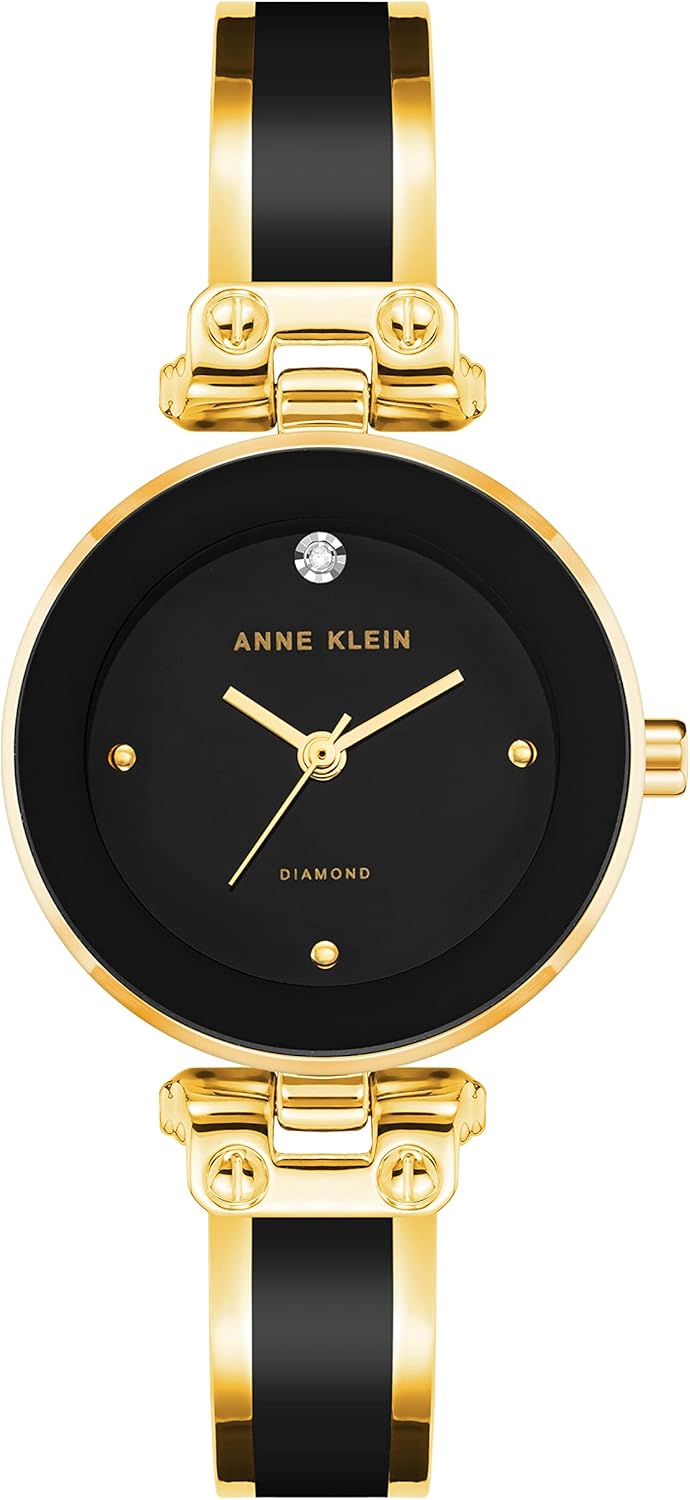 Anne Klein Women's Genuine Diamond Dial Bangle Watch - Image 2
