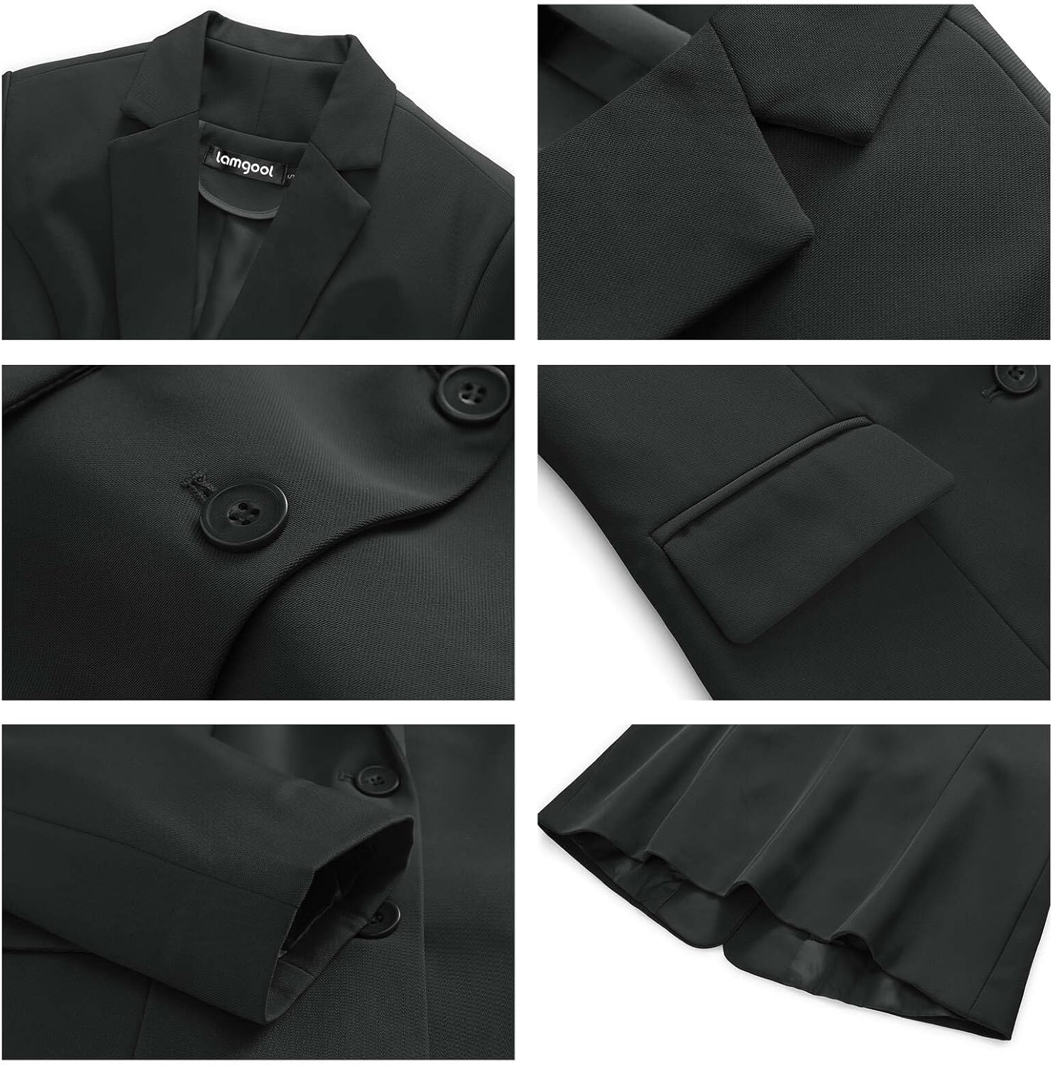 Lamgool Women 3 Piece Suit Single Breasted Blazer Formal Business Pantsuit Office Lady Tuxedo Set - Image 7