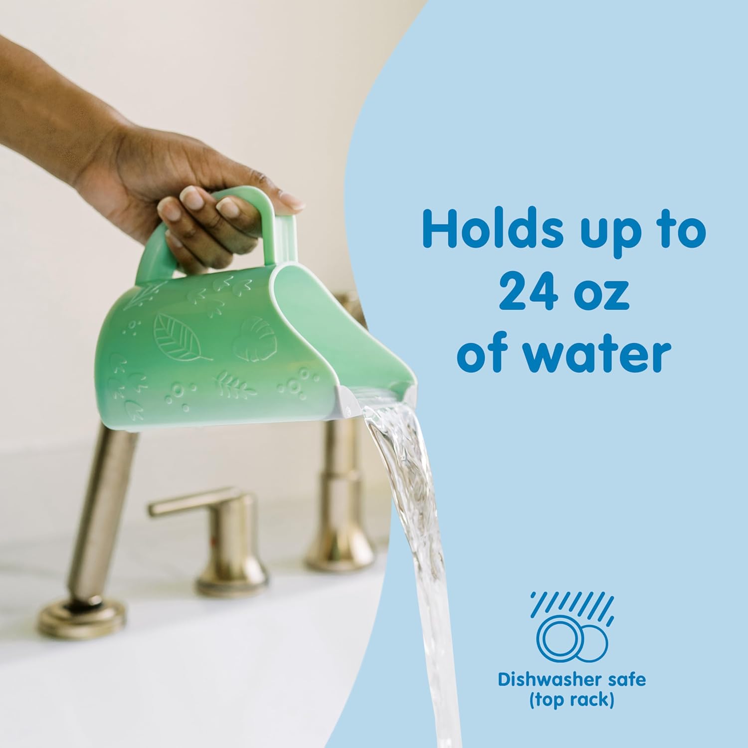 Dr. Brown's CleanUp Dino-Pour Baby Bath Rinse Cup, Tear-Free Rinsing for Babies and Toddlers, BPA Free - Image 5