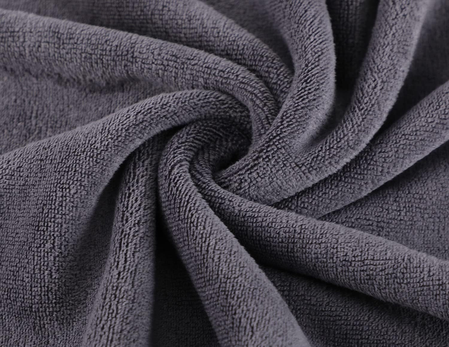 Microfiber Gym Towels Bigger Size Super Soft for Exercise Fitness, Sports, Workout, 380-GSM 15-Inch x 31-Inch Quick-Drying Towels (3 Pack, Grey+Blue+Purple) - Image 5