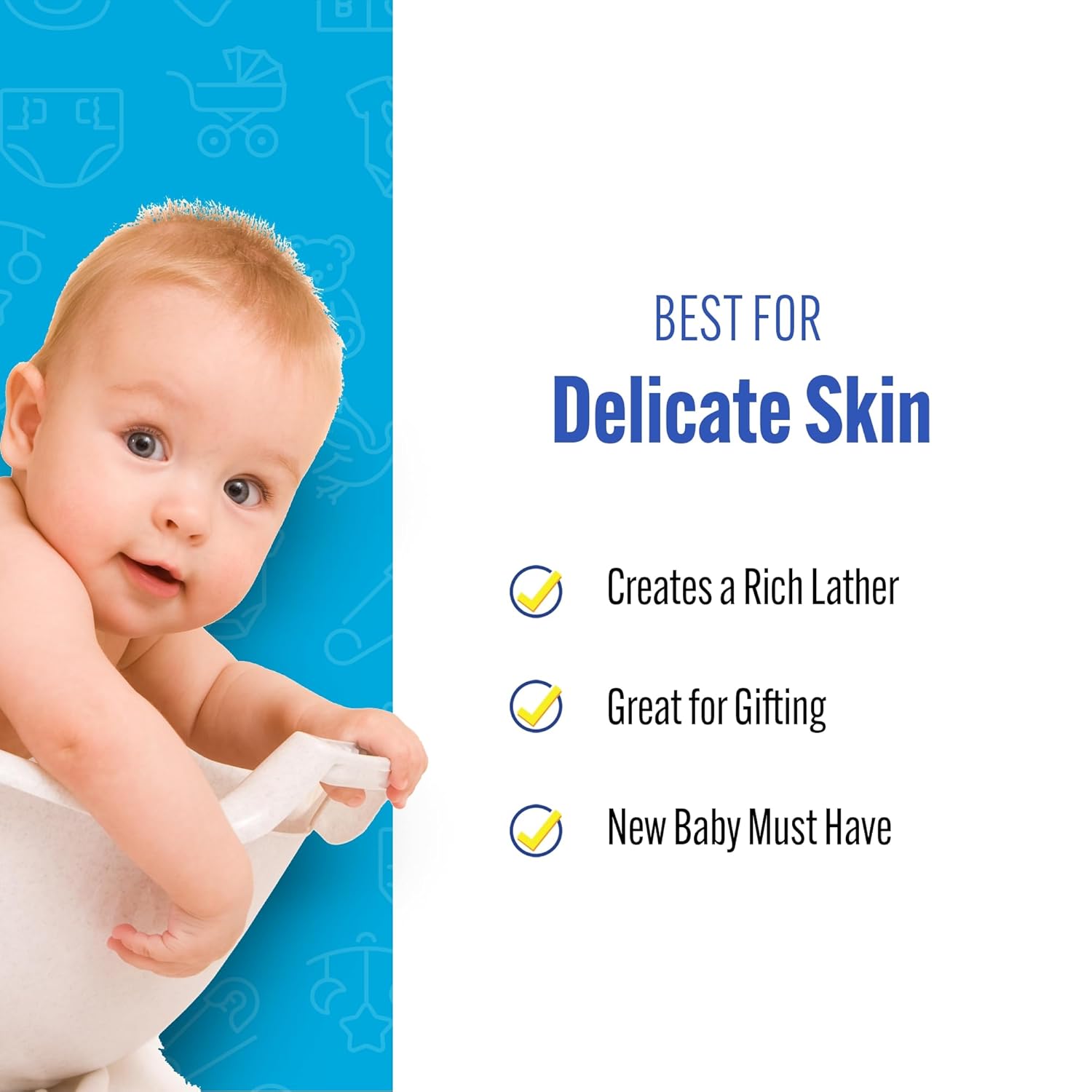 Baby Buddy Natural Wool Sea Sponge, Newborn Bath Time Essential, Ultra Soft for Delicate Skin, Hypoallergenic and Biodegradable, 2 Pack - Image 7