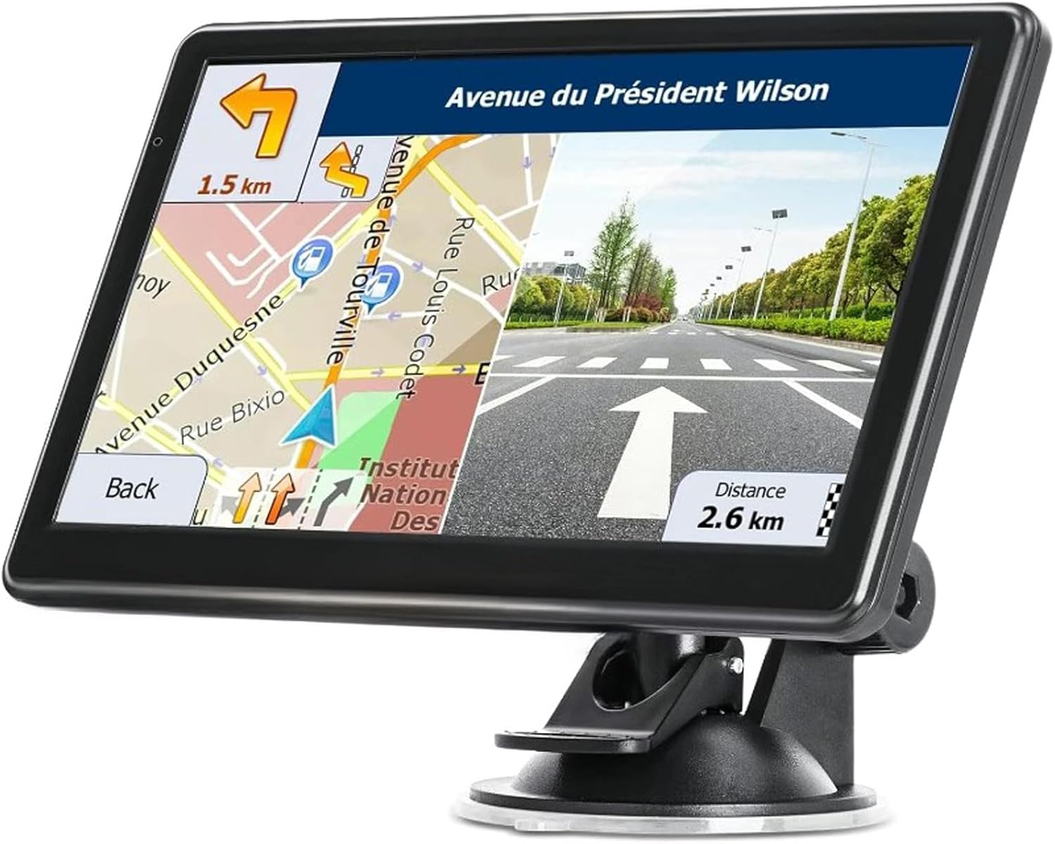 GPS Navigator for Car Truck RV, 7 Inch Touch Screen, Latest 2025 Maps for Car GPS, Support Voice Turn-by-Turn Guidance, Speed and Red Light Warning, Custom Truck Routing - Image 2