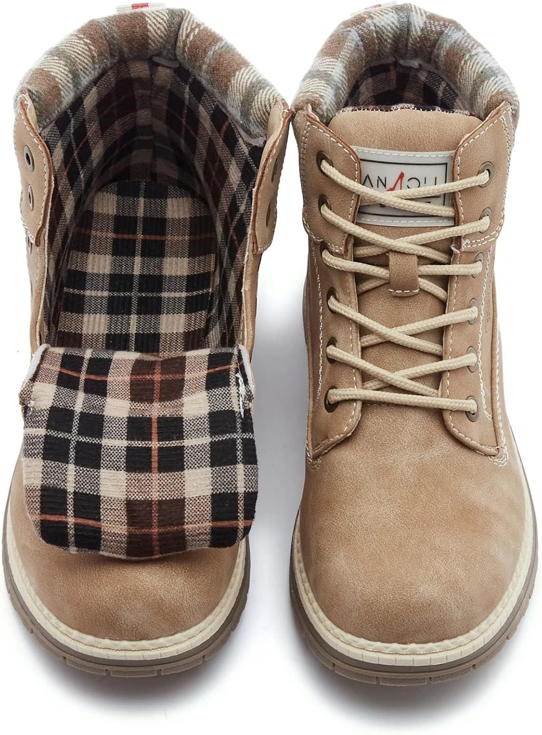 ANJOUFEMME Work Hiking Boots for Women Waterproof - Womens Outdoor Ankle Boots Lightweight Snow Winter Boots for Trekking Walking - Image 7