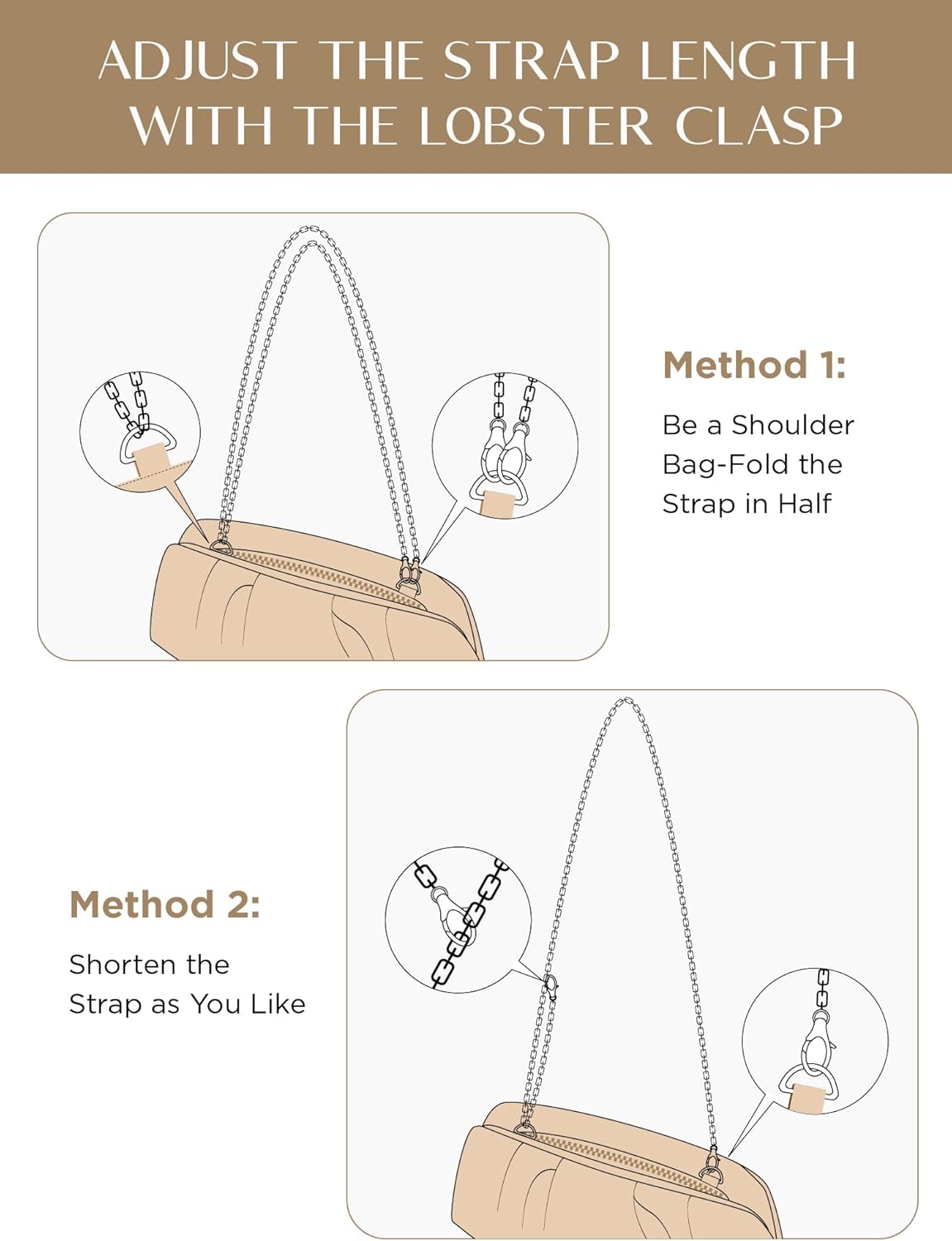 SWEETV Dressy Vegan Leather Clutch Purse for Women Formal, Soft Pleated PU Evening Clutch for Weddings, Proms, Cocktail-Gemma - Image 7