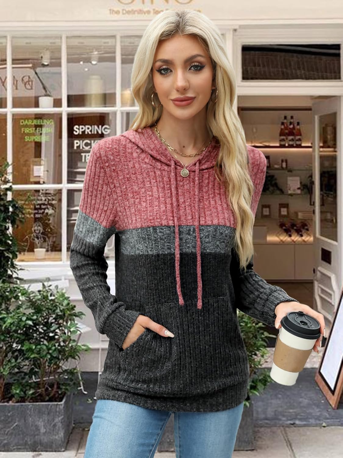 Sweaters for Women Fall Tops Long Sleeve Hoodie Ladies Sweatshirts Pullover Blouses Loose Casual Fashion Clothes - Image 5