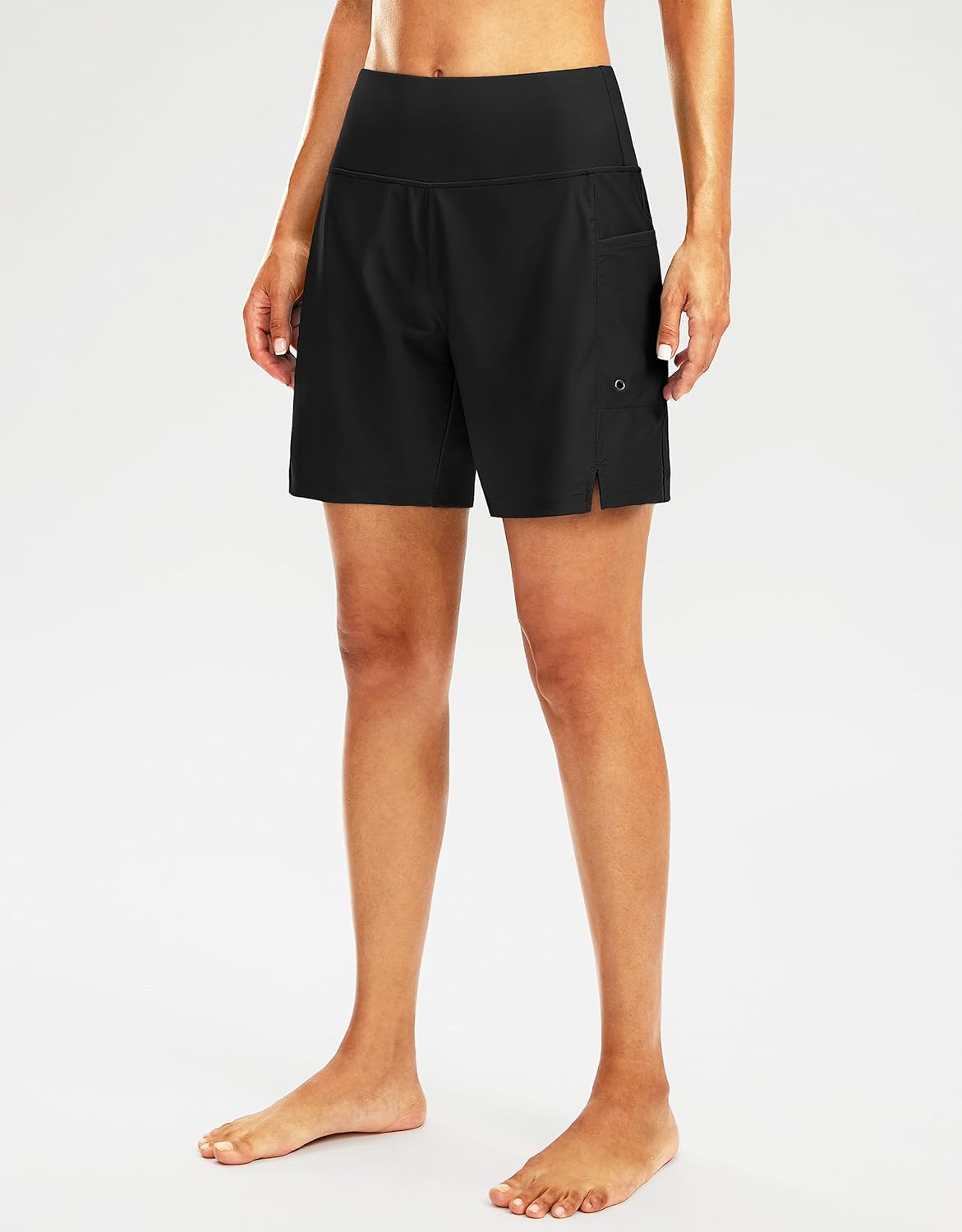 G Gradual Women's 7" Long Swim Board Shorts High Waisted Quick Dry Beach Swimming Shorts for Women with Liner Pockets - Image 3