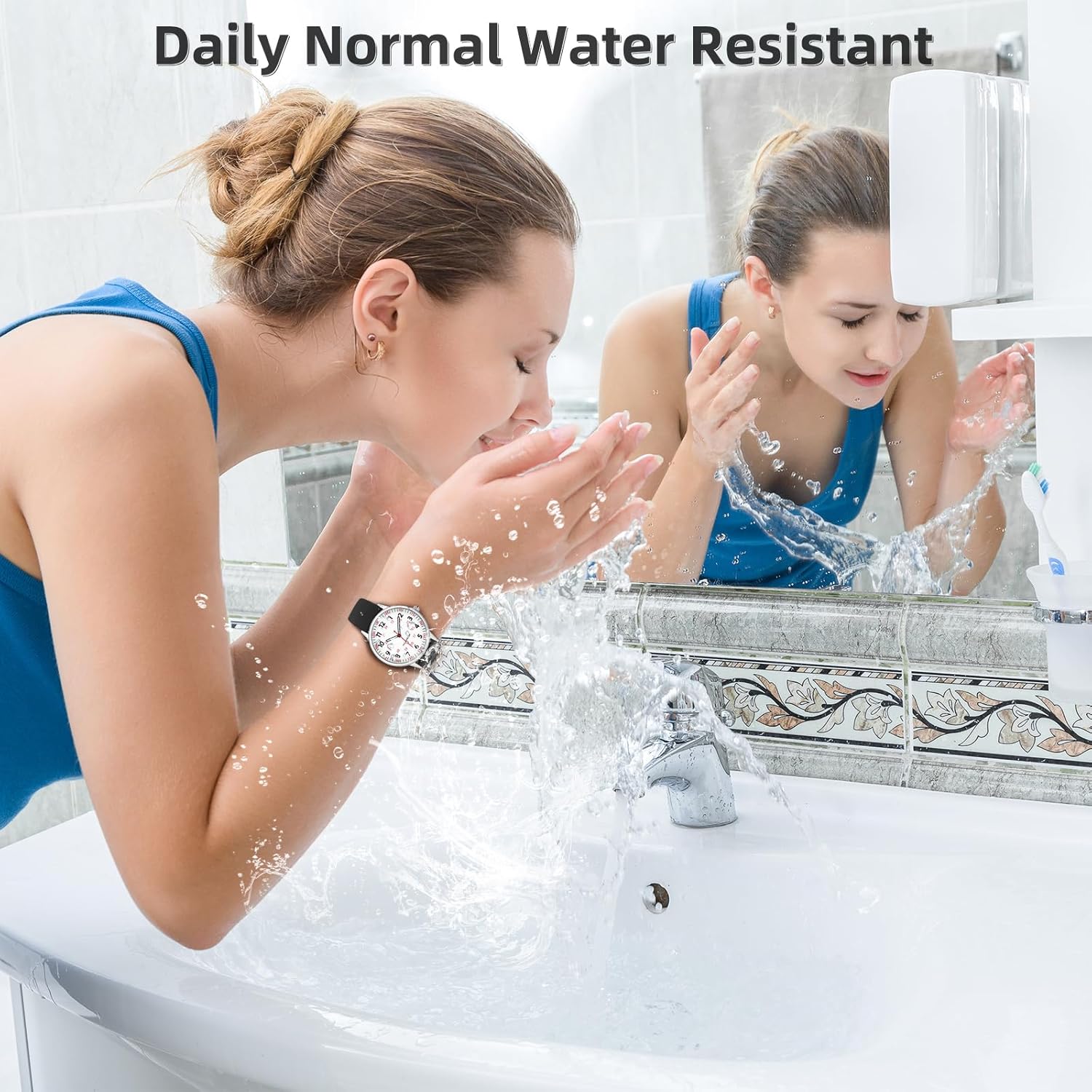 Nurse Watch for Women Waterproof Analog Silicone Watch with Second Hand Nursing Watch - Image 4