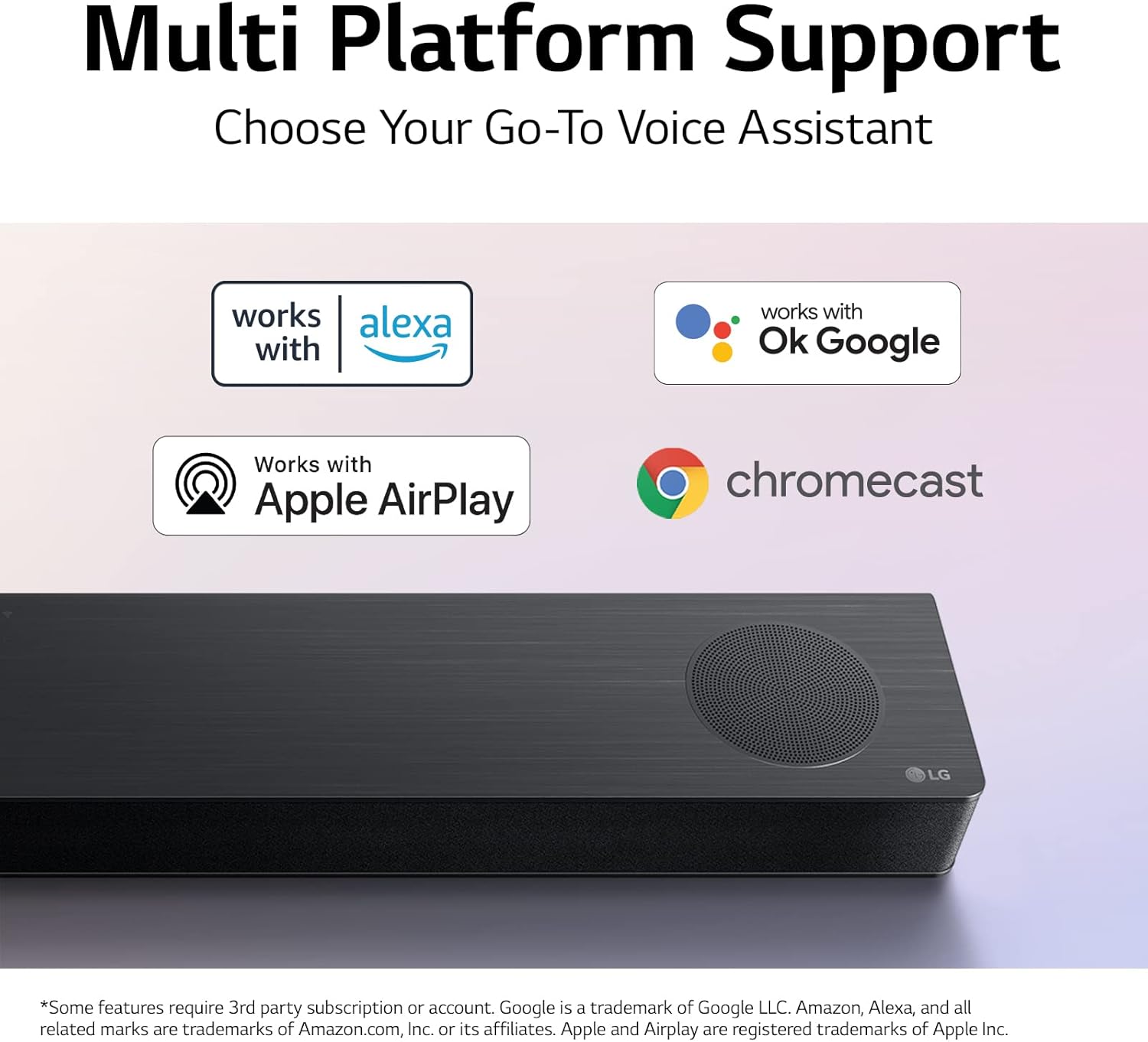 LG S80QR 5.1.3ch Sound bar with 4ch Rear Speakers, Center Up-Firing, Dolby Atmos DTS:X, Works with Airplay2, Spotify HiFi, Alexa, High-Res Audio, Synergy TV, Meridian - Image 6