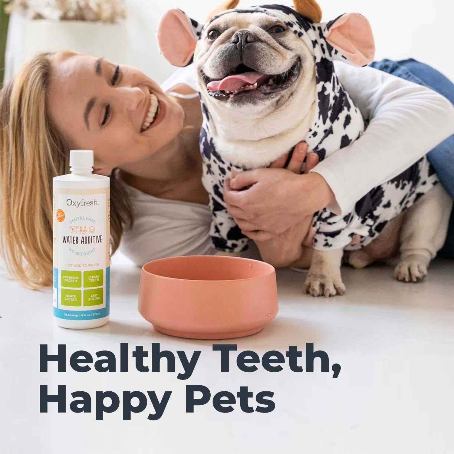 Oxyfresh Premium Pet Dental Care Solution Pet Water Additive: Best Way to Eliminate Bad Dog Breath and Cat Bad Breath - Fights Tartar & Plaque - So Easy, Just Add to Water! Vet Recommended 16 oz. - Image 8
