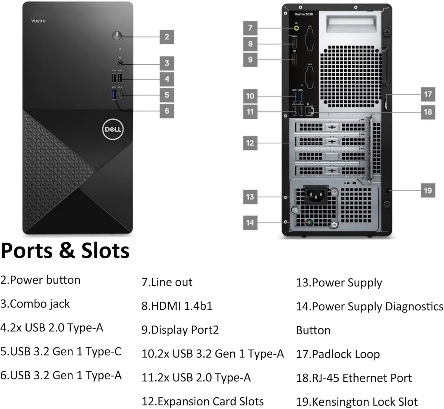 Dell Vostro 3030 Tower Business Desktop Computer, 12th gen Intel 4-Core i3-12100 (Beat i5-11500T), 16GB DDR5 RAM, 512GB PCIe SSD, WiFi 6, Bluetooth, DisplayPort, HDMI, Keyboard & Mouse, Windows 11 Pro - Image 6