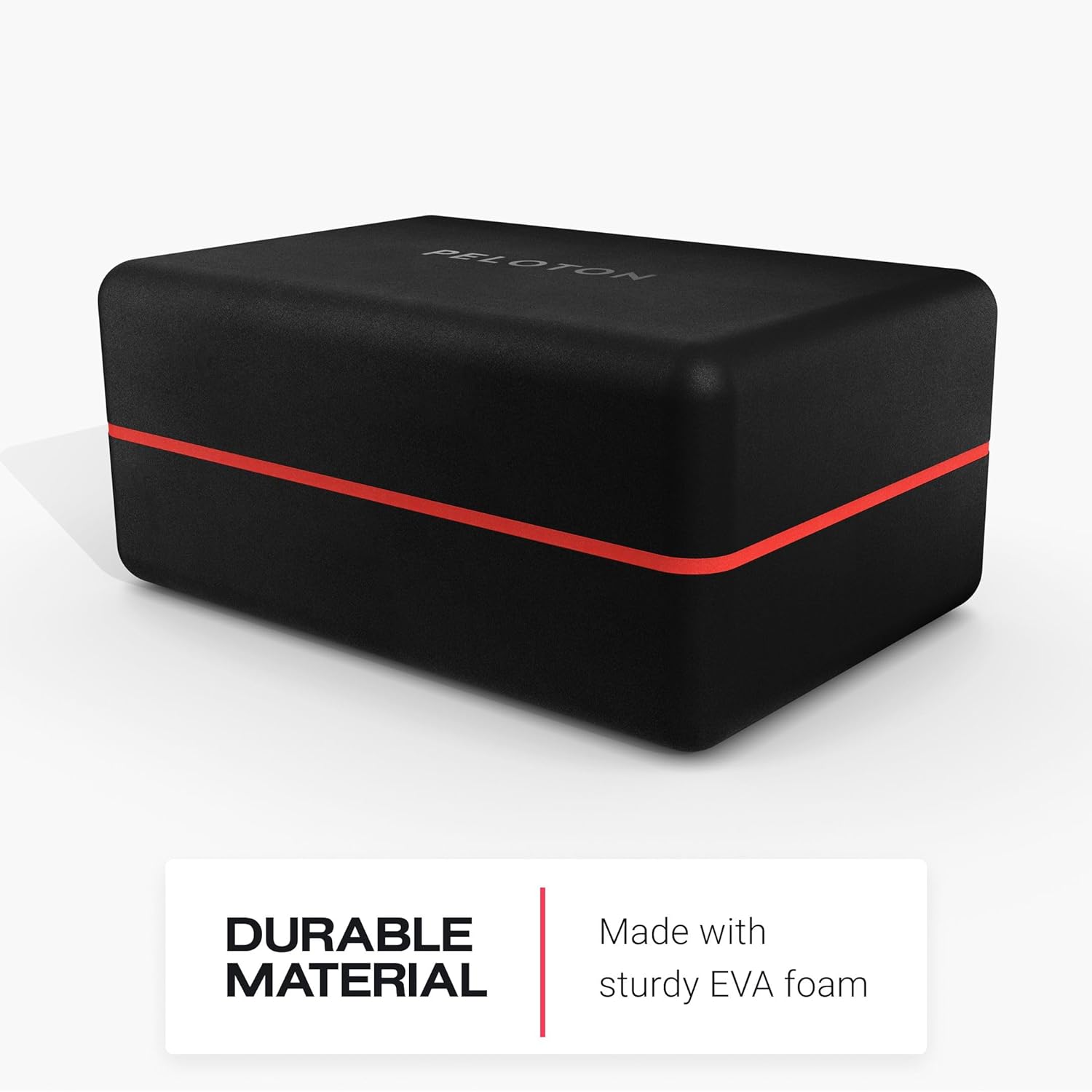 Peloton Yoga Block | Premium EVA Foam Yoga Blocks Available in Set of Two with Curved Edges and Corners, Accessories for Beginner and Advanced Yoga, 9 x 6 x 4 inches, Black/Red - Image 4